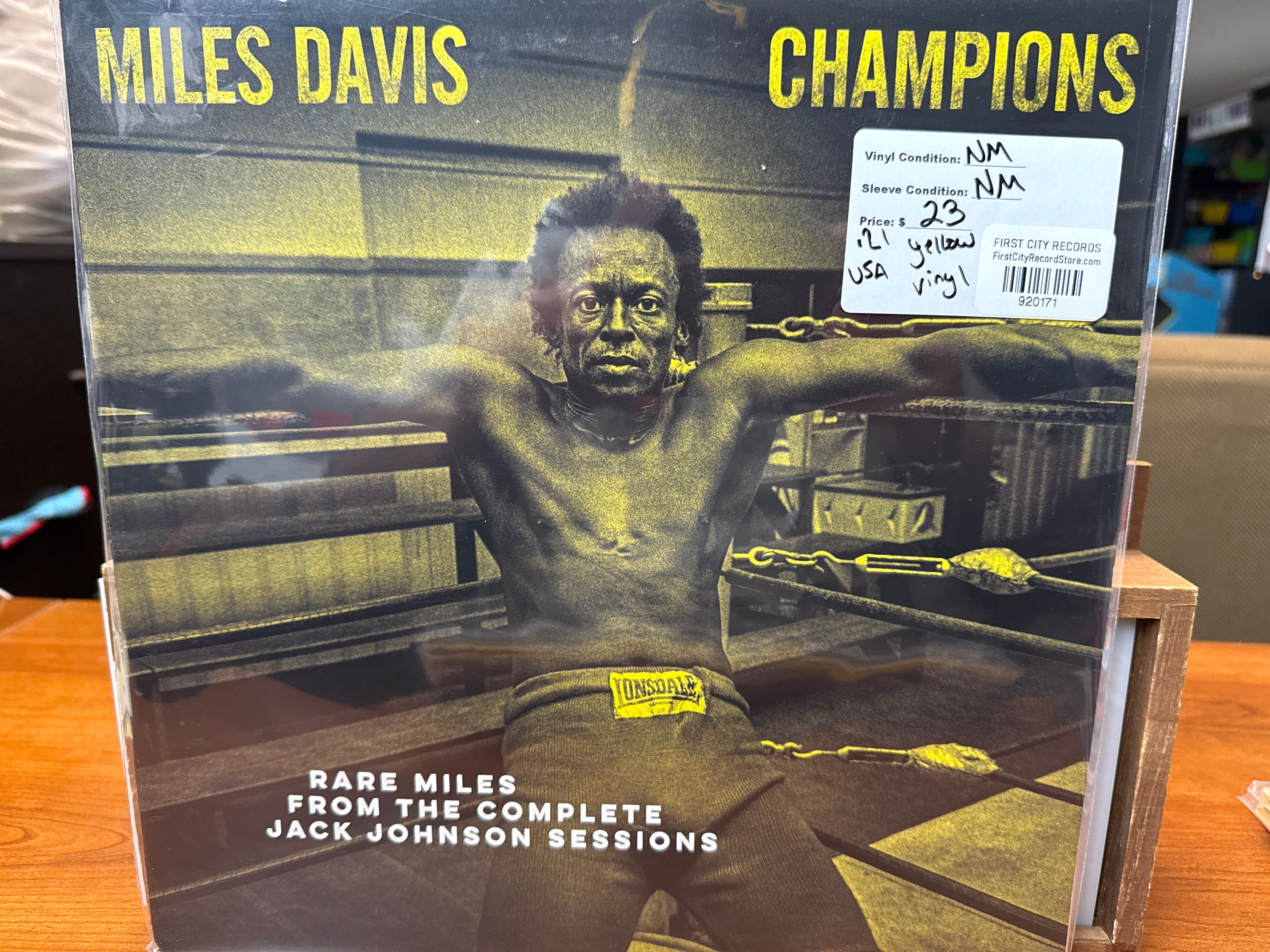 Miles Davis - Rare Miles: From the Complete Jack Johnson Sessions (2021, Yellow Vinyl, USED)