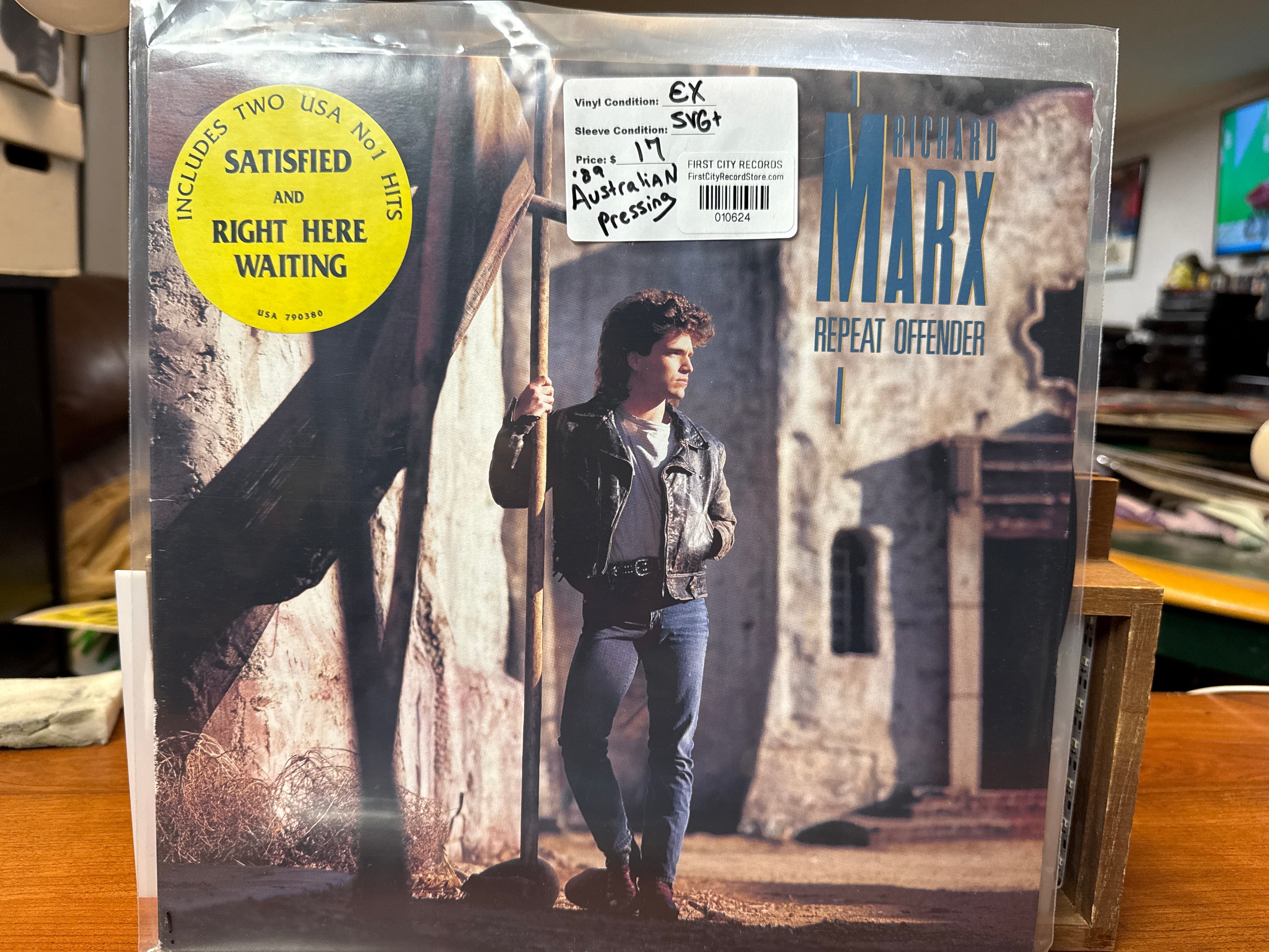 Richard Marx - Repeat Offender (1989, Australian Pressing, USED)