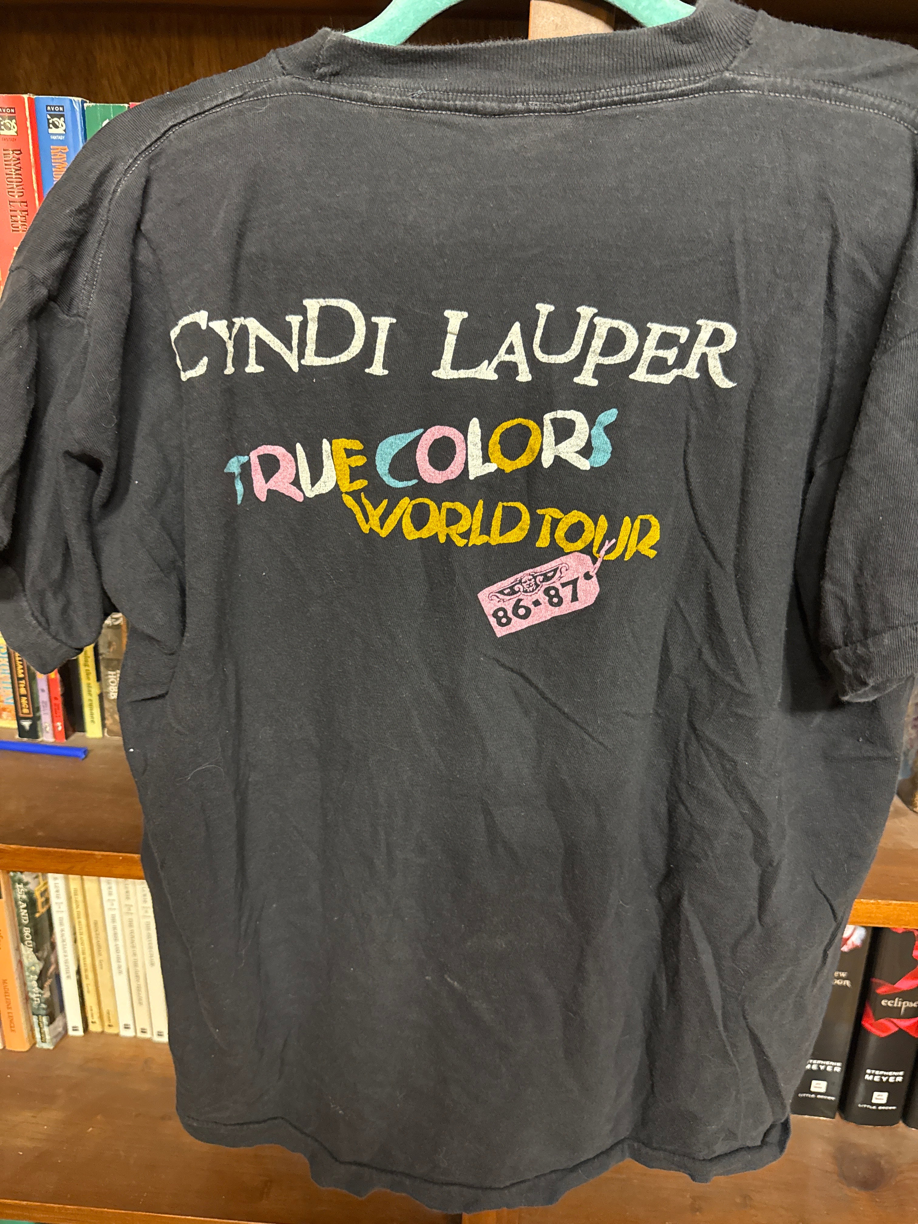 Cyndi Lauper 1986 "True Colors" World Tour CREW ONLY T-Shirt