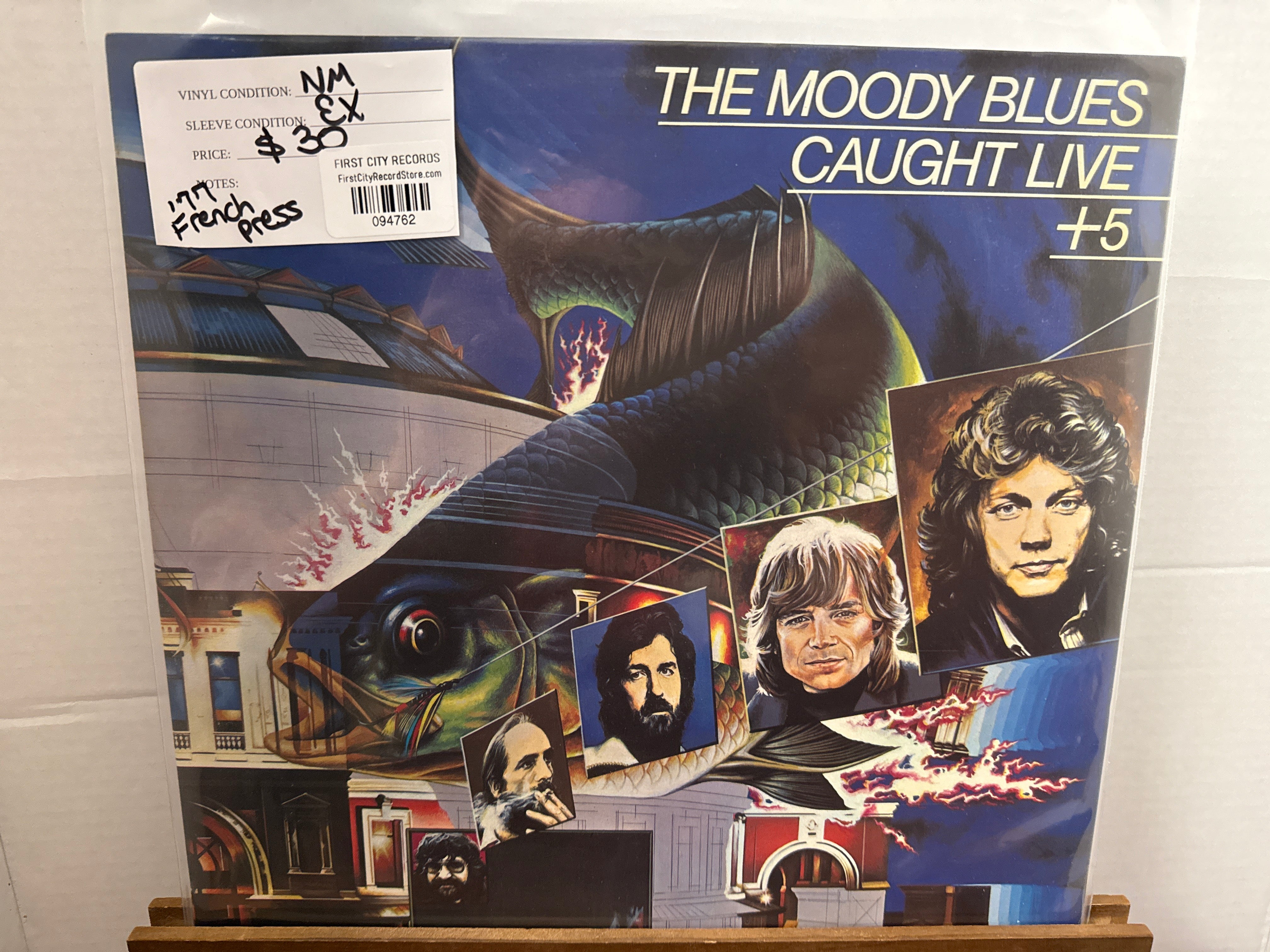 The Moody Blues - Caught Live +5 (1977 French Pressing, USED)