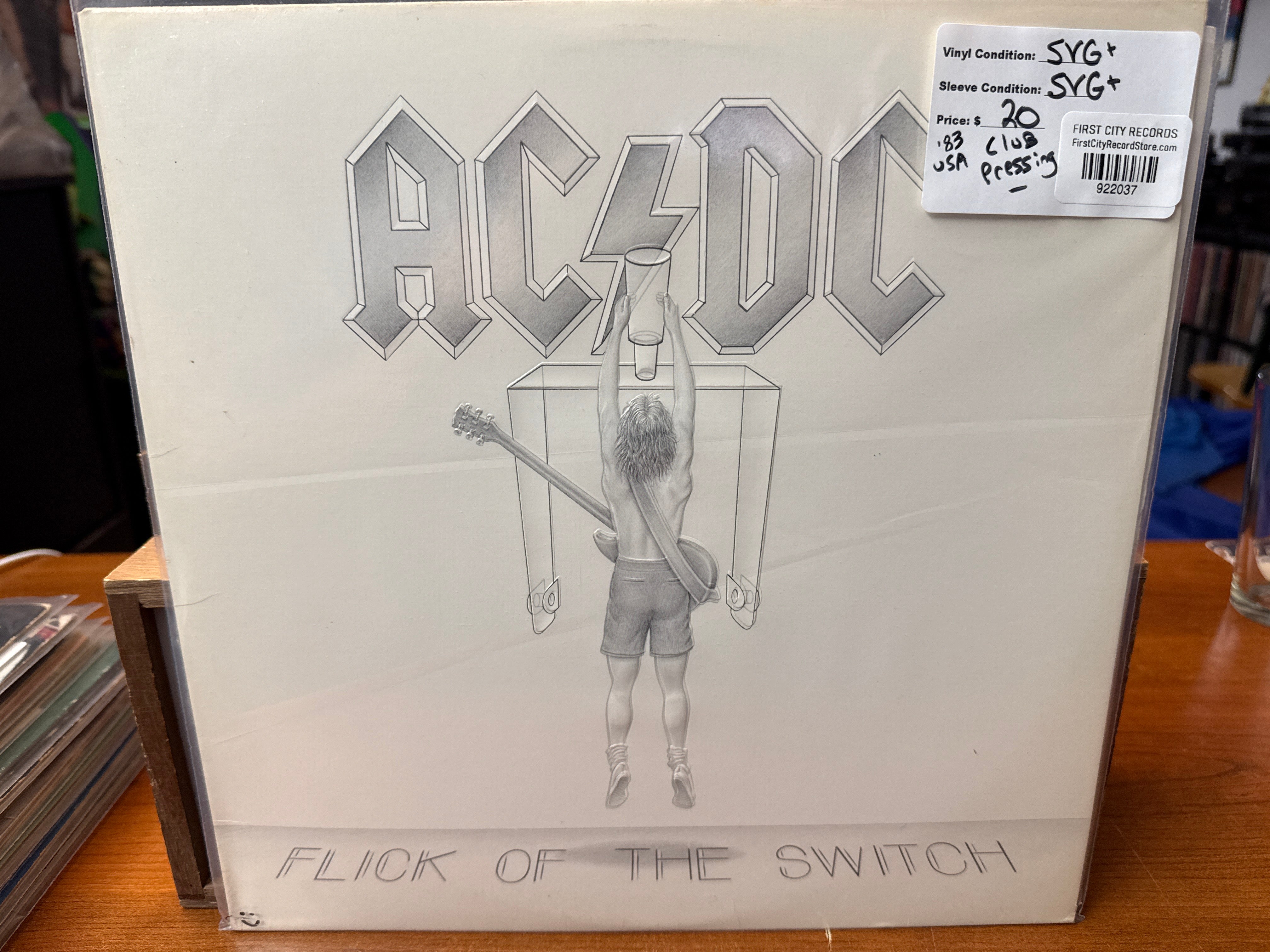AC/DC - Flick of the Switch (1983, Club Pressing, USED)