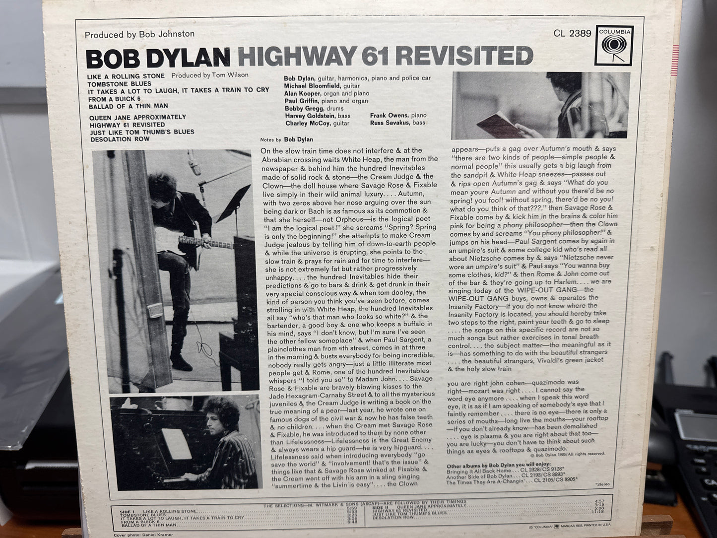 Bob Dylan Highway 61 Revisited (1st Pressing, Mono)