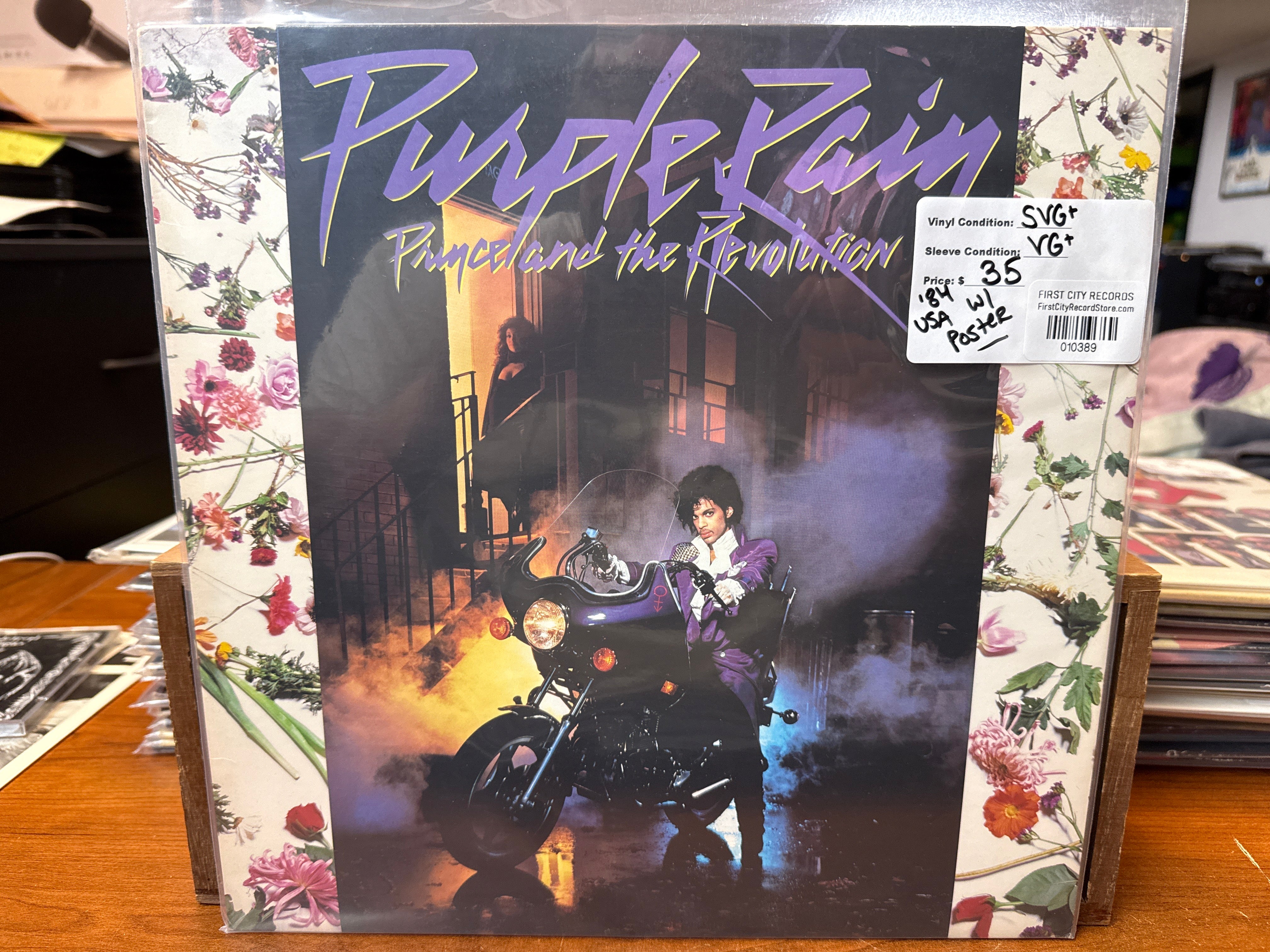 Prince - Purple Rain Soundtrack (1984, With Poster, USED)