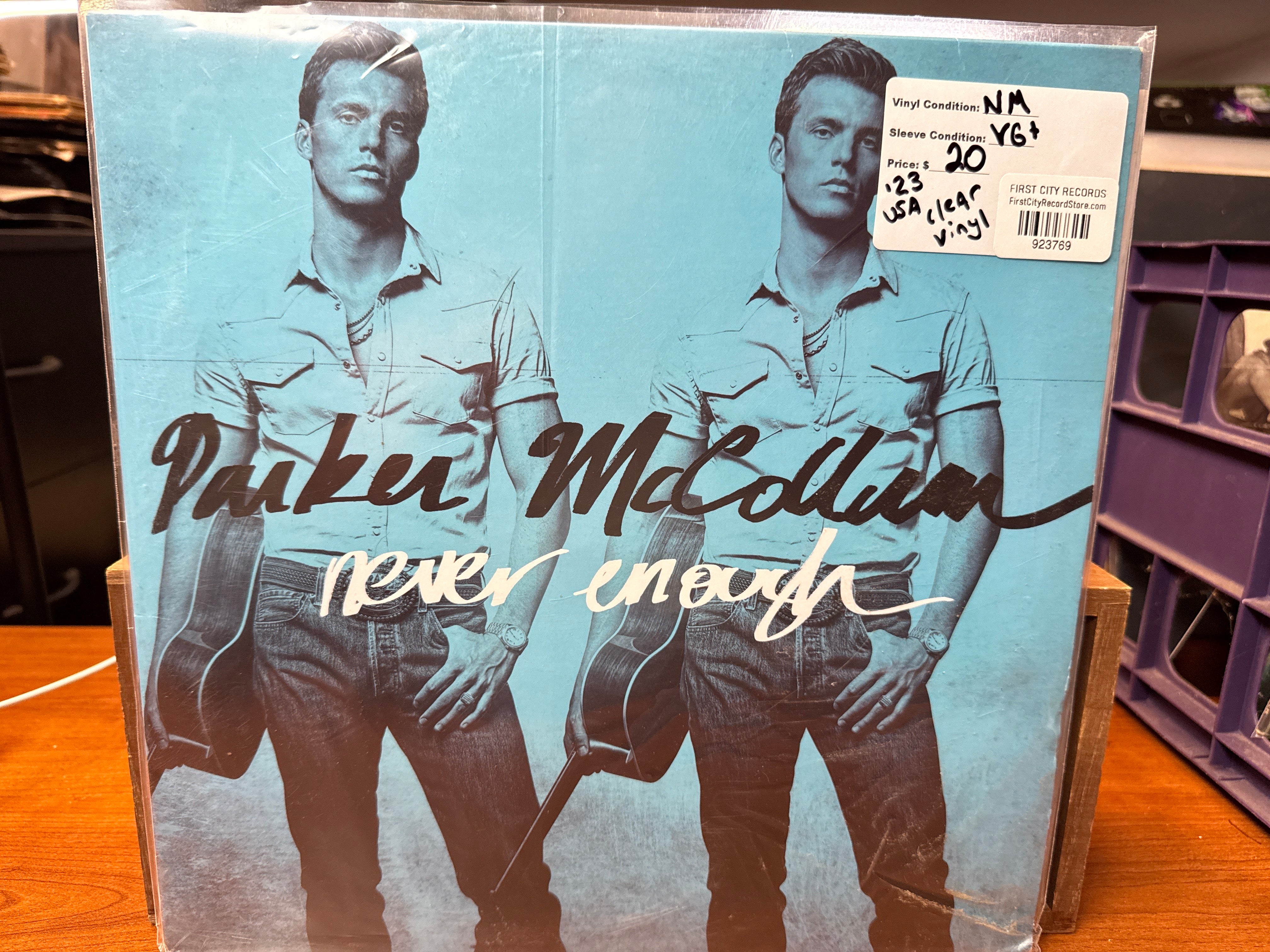 Parker McCollum - Never Enough (2023, Clear Vinyl, USED)