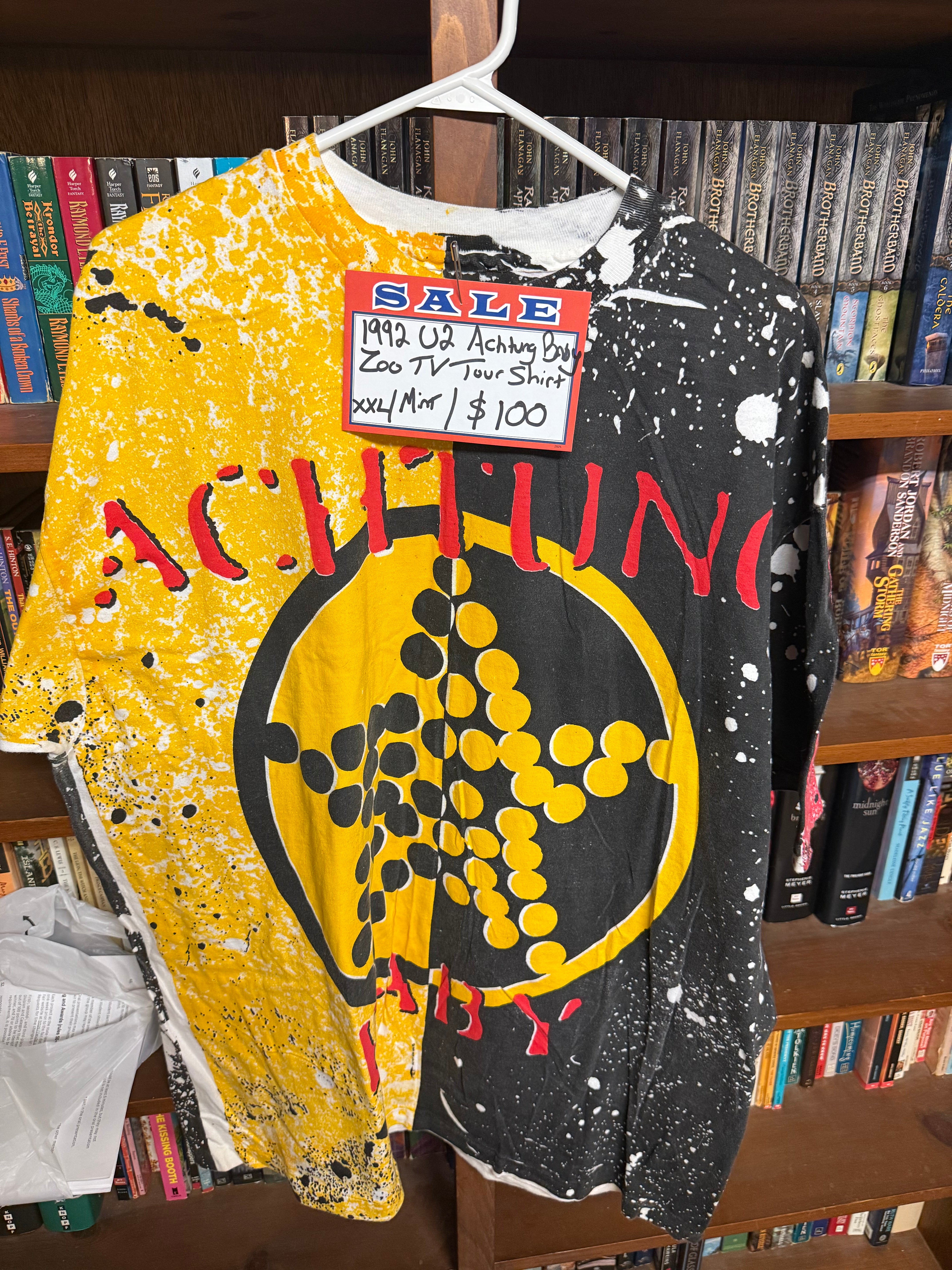 U2 Achtung Baby Zoo TV Tour Shirt 1992