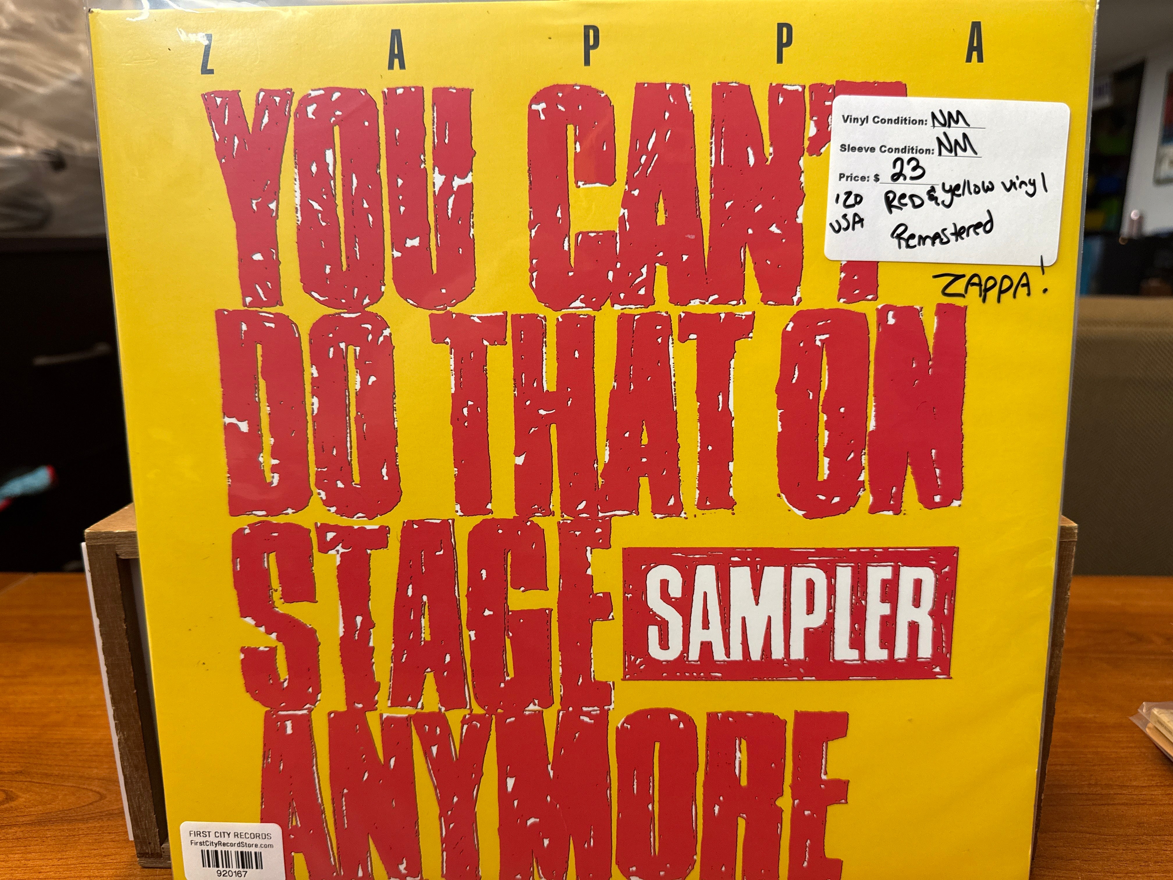 Frank Zappa - You Can't Do that On Stage Anymore: Samper (2020, Red/Yellow Vinyl, USED)