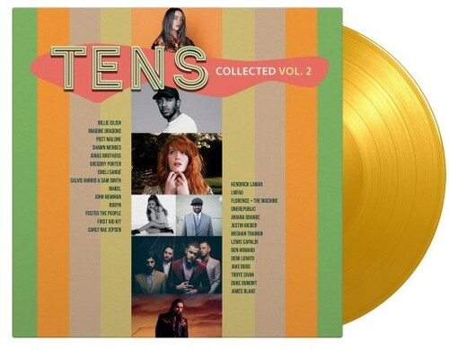 TENS COLLECTED VOL 2 / BILLIE EILISH / IMAGINE DRAGONS / FLORENCE + THE MACHINE / POST MALONE – 2X180 GRAM YELLOW VINYL