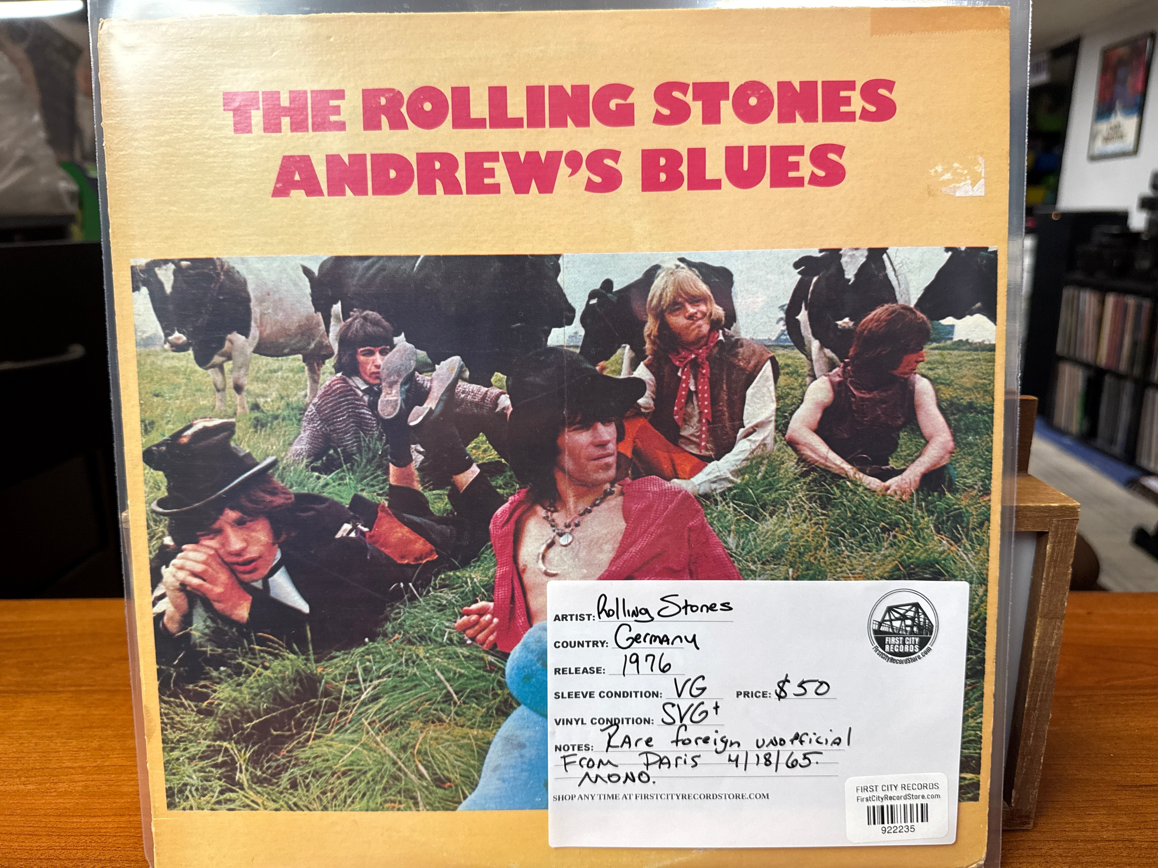 Rolling Stones - Andrew's Blues (1976 German Unofficial, USED)