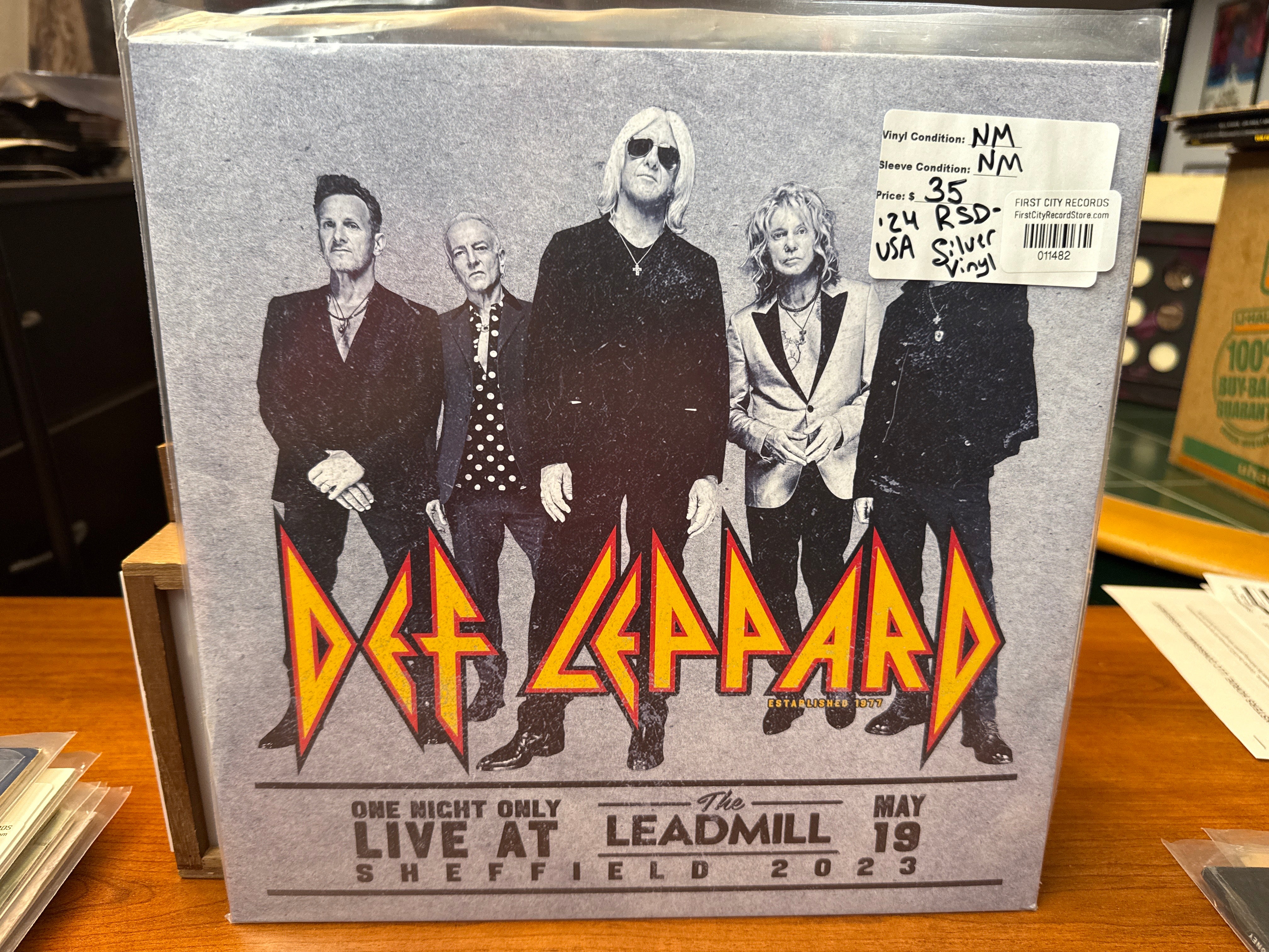 Def Leppard - Live at Sheffield 2023 (2024, Silver Vinyl, USED)