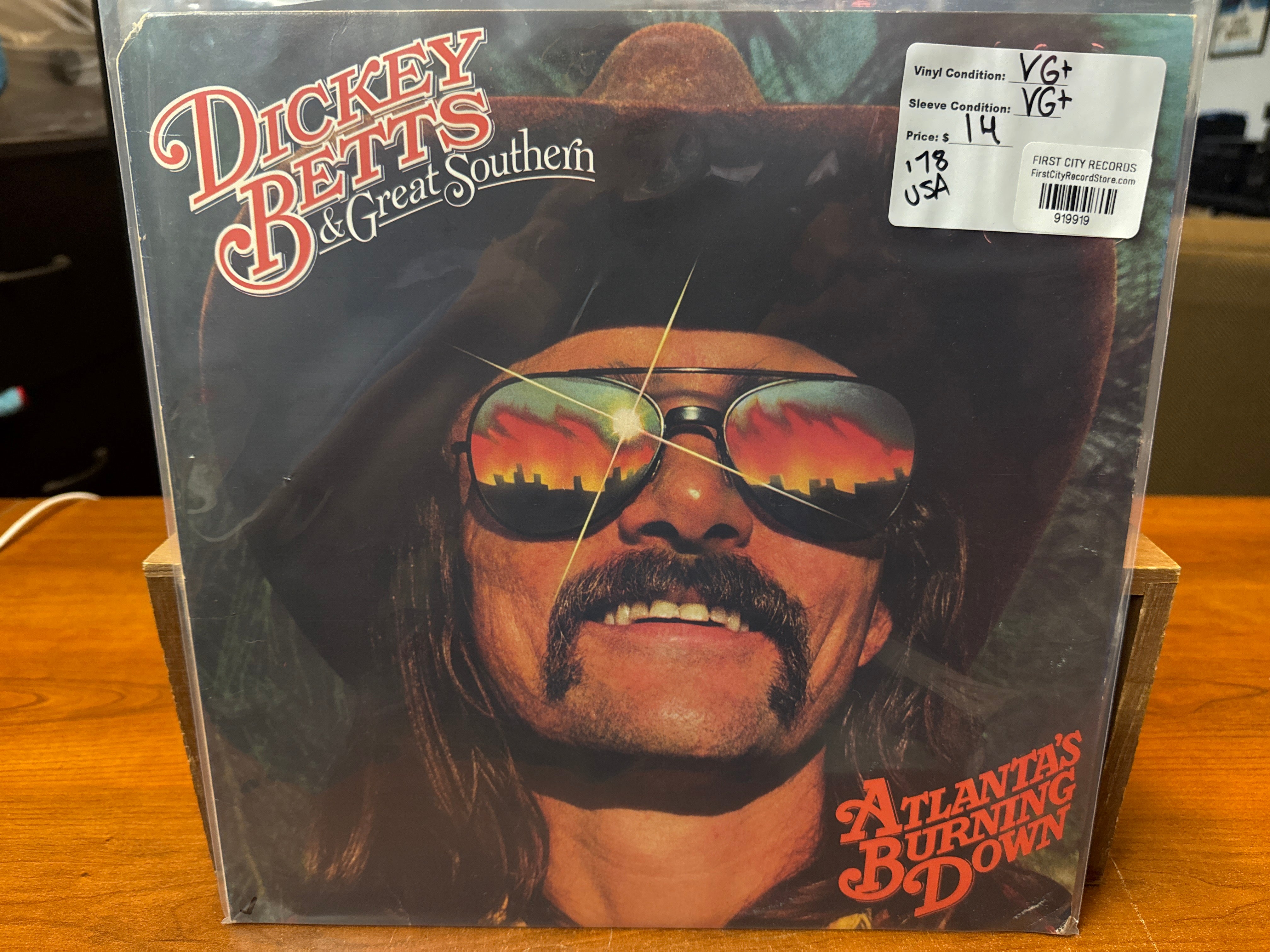 Dickey Betts & Great Southern - Atlanta's Burning Down (1978, USED)