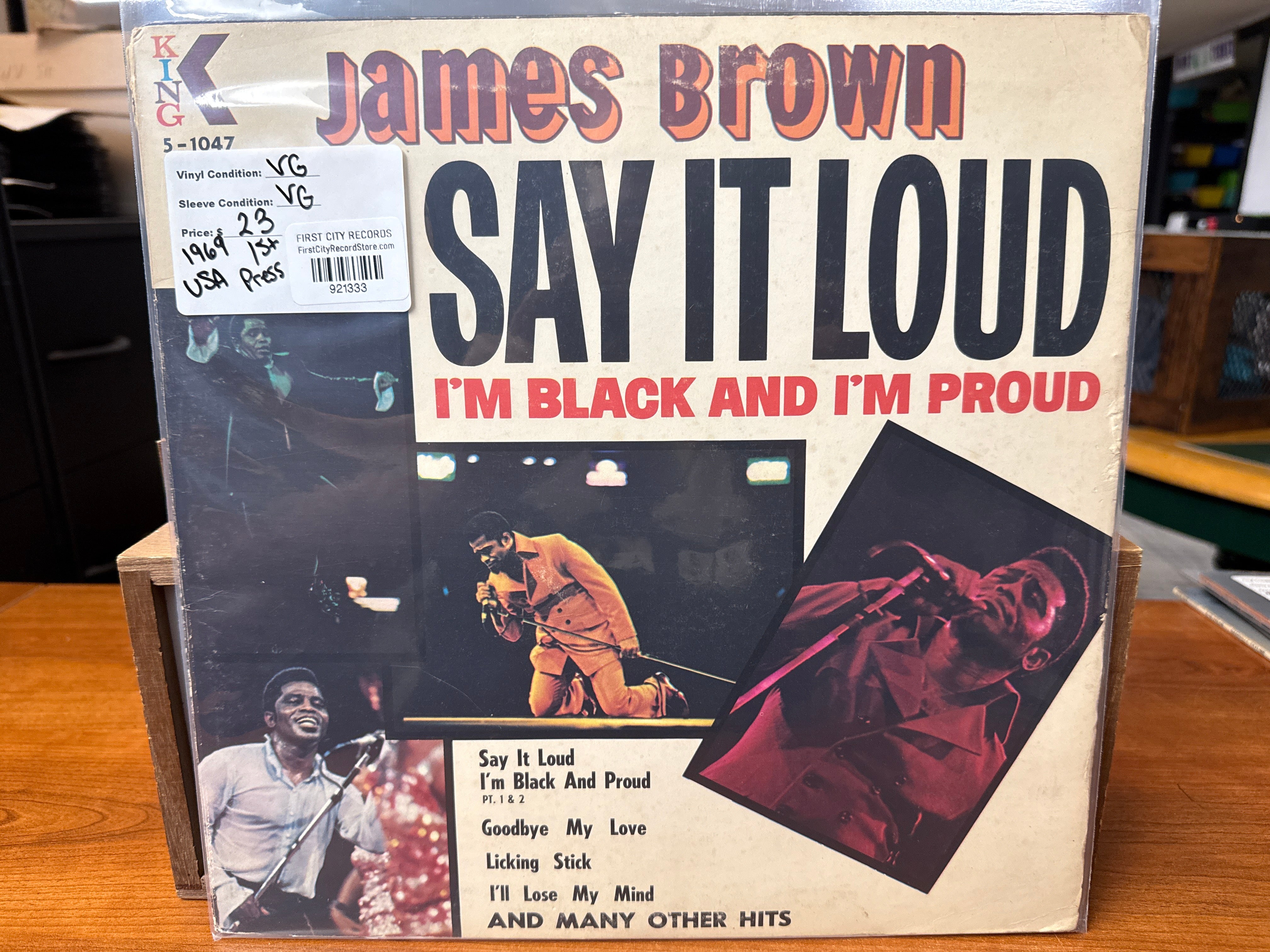 James Brown - Say it Loud I'm Black and Proud (1969, 1st Pressing, USED)
