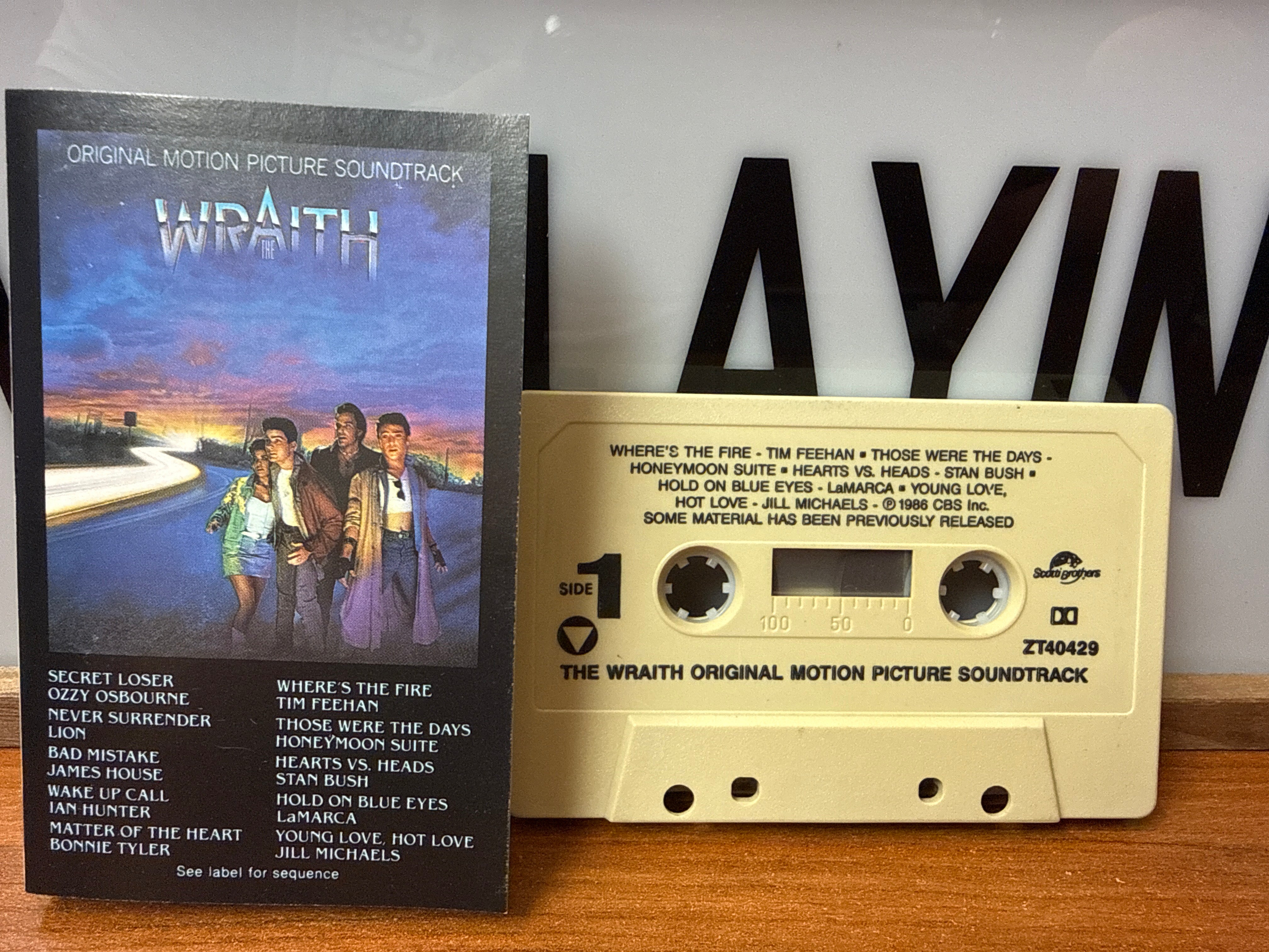 Wraith Soundtrack (1986, CASSETTE)