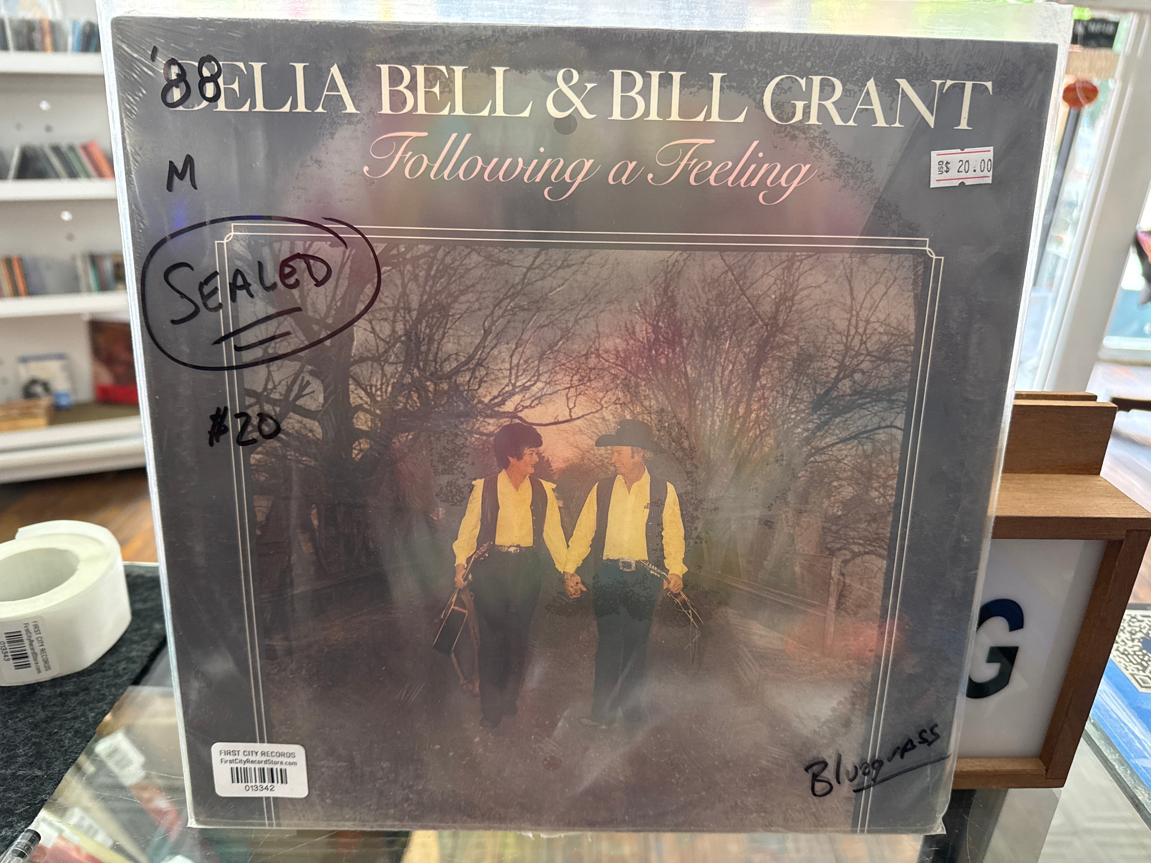Delia Bell & Bill Grant - Following a Feeling (1988, Sealed, USED)