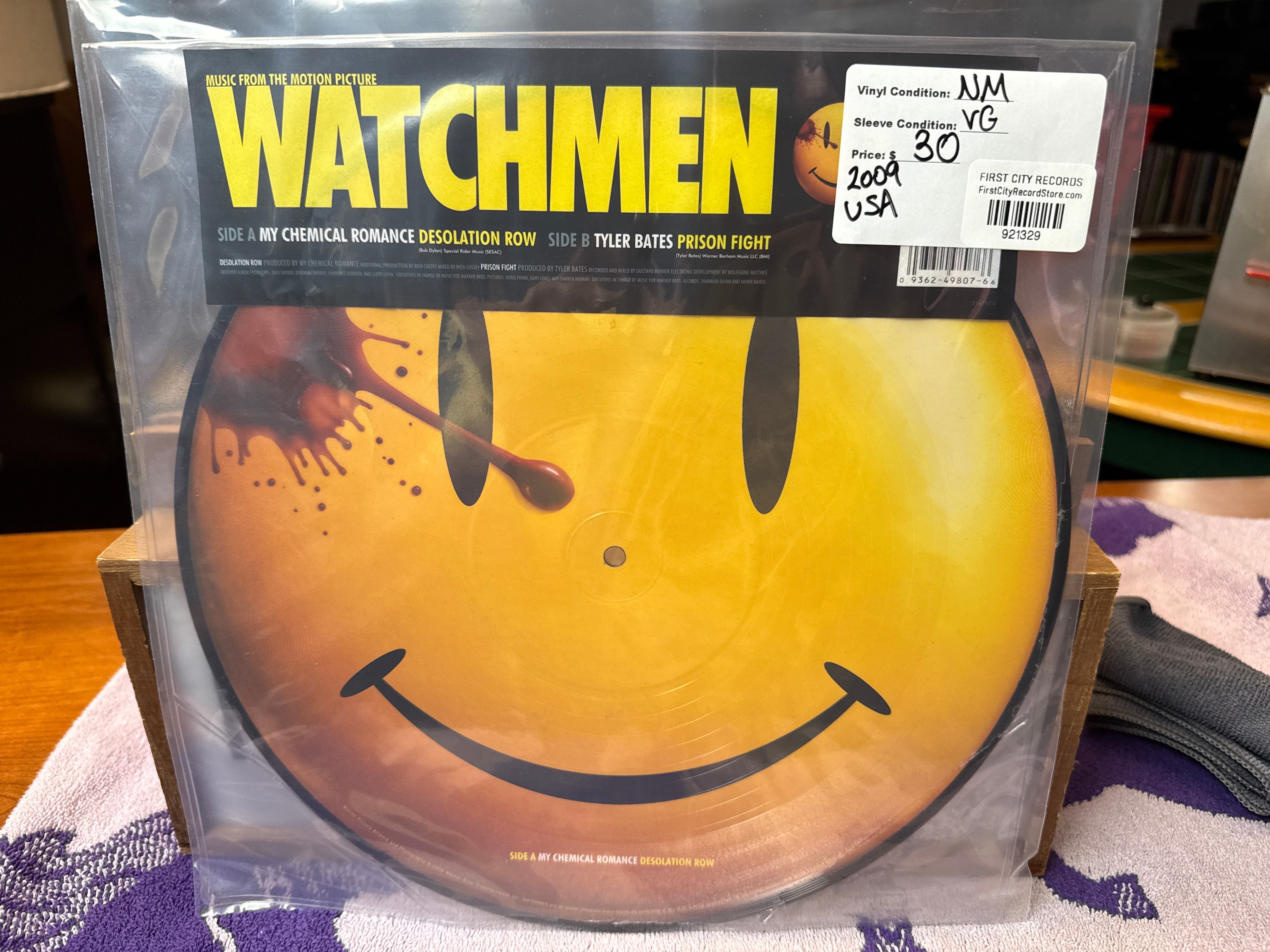 My Chemical Romance / Tyler Bates ‎– Watchmen (2009, Picture Disk, USED)