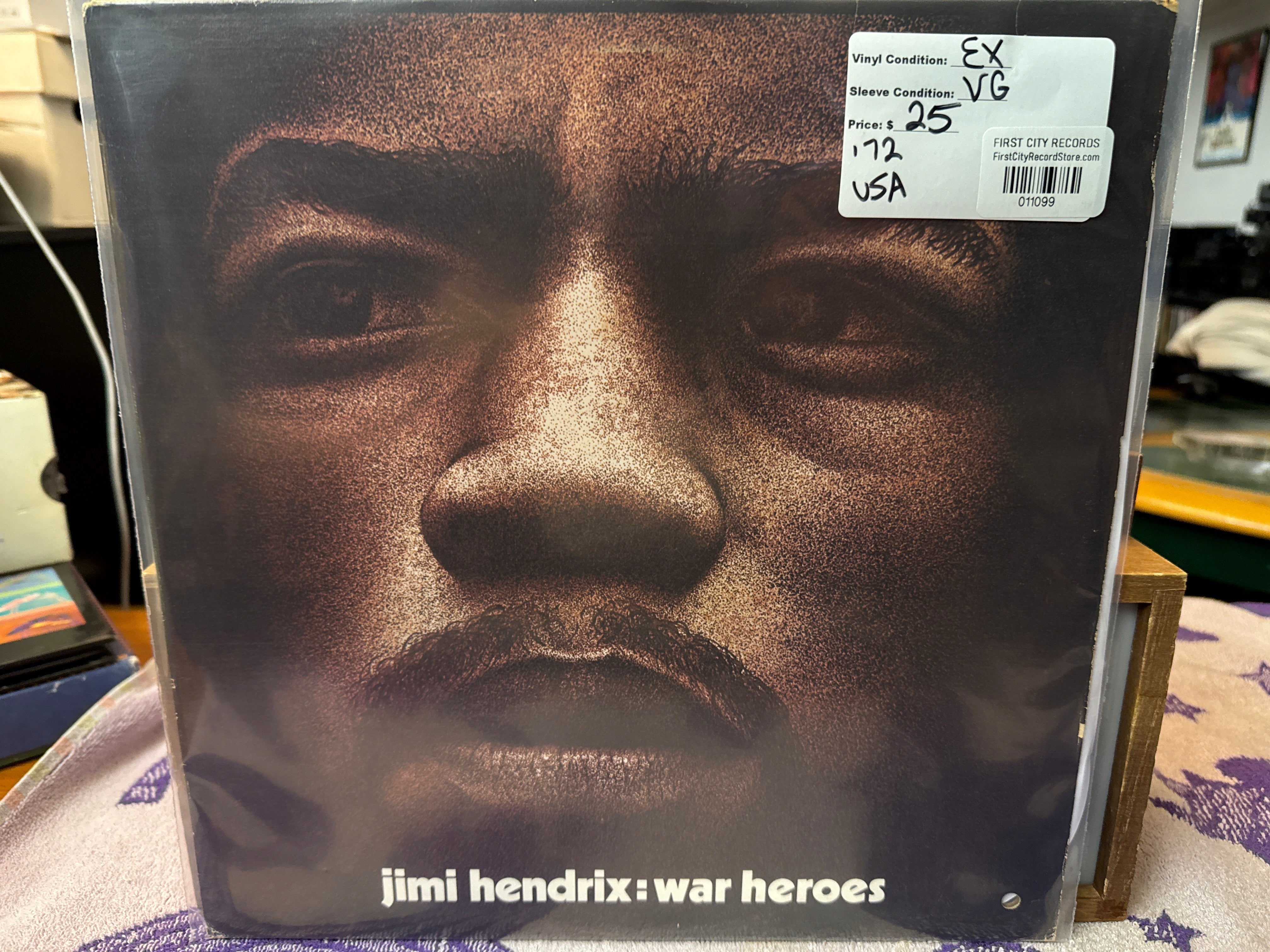 Jimi Hendrix - War Heroes (1972, USED)