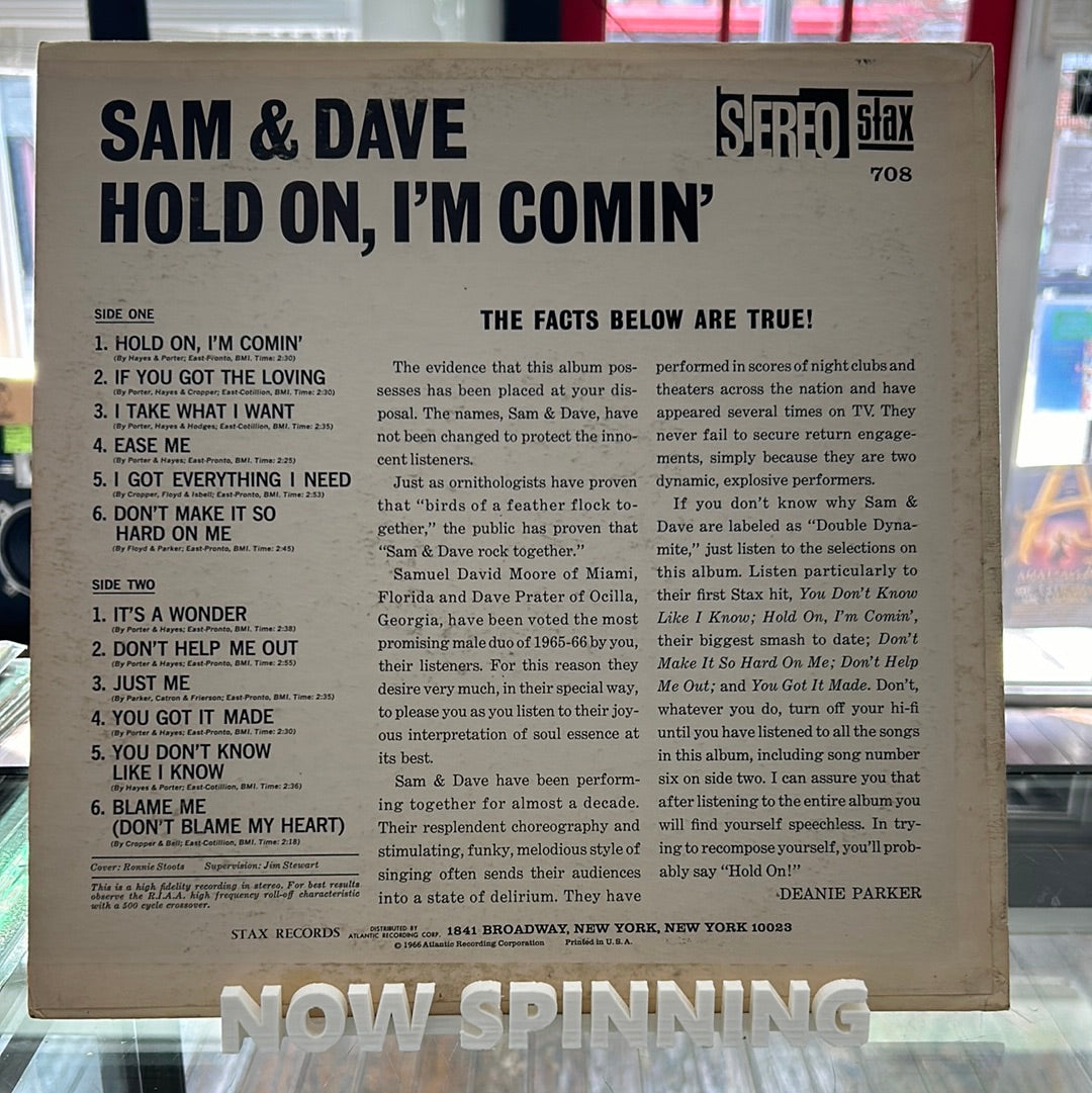 Sam & Dave - Hold On, I’m Comin’