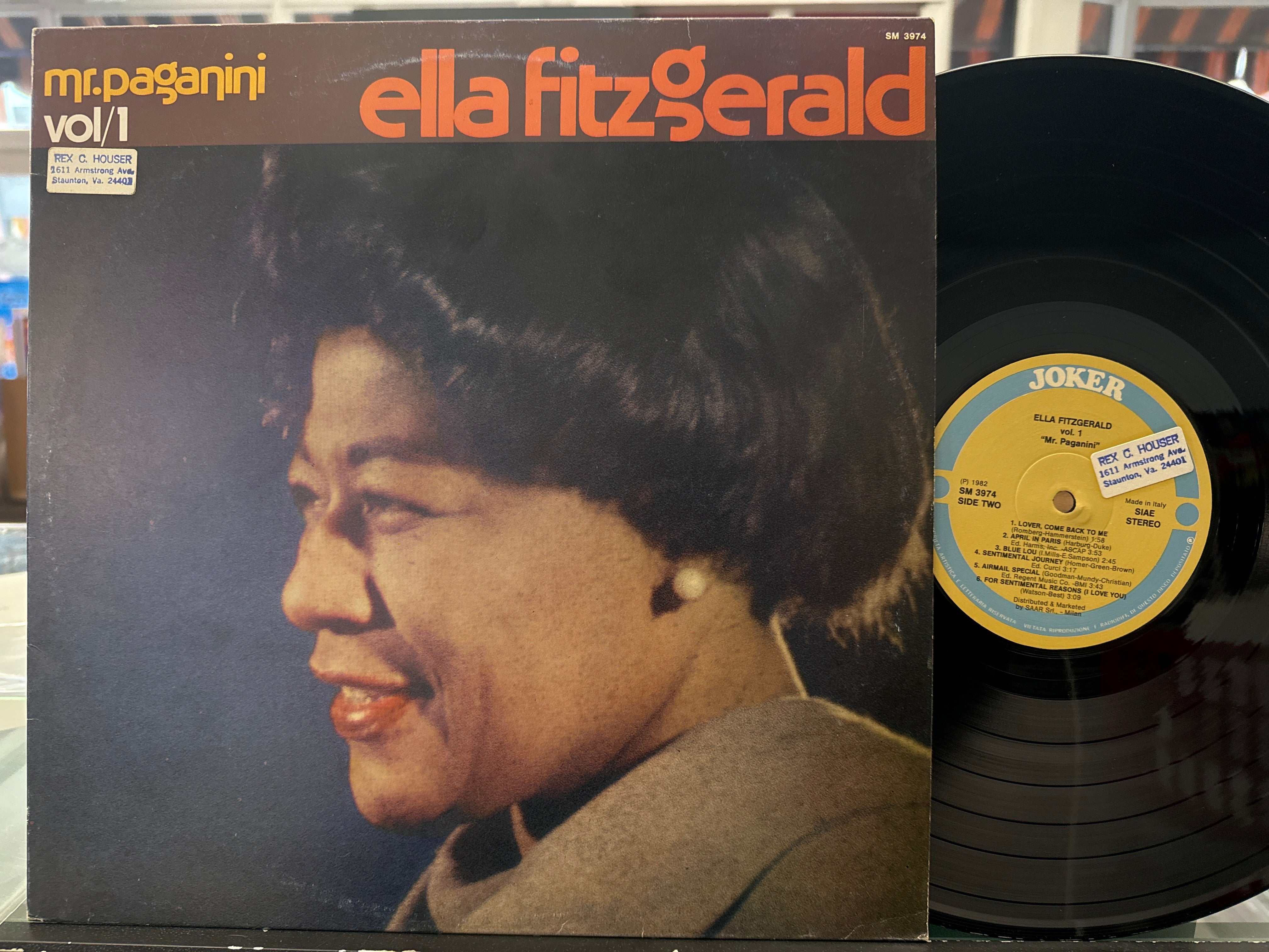 Ella Fitzgerald - Vol. 1 Mr. Paganini (USED)