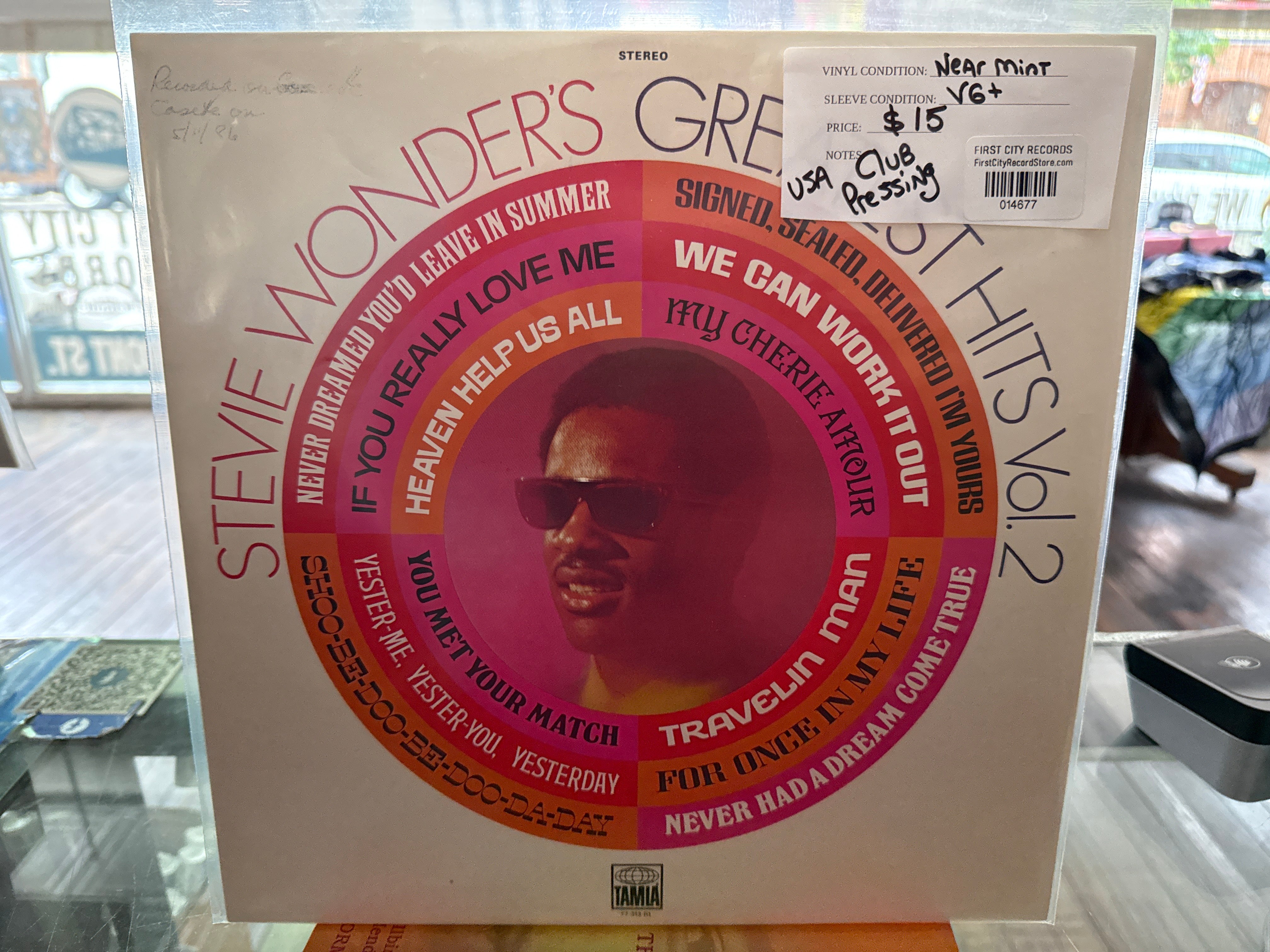 Stevie Wonder - Greatest Hits Vol. 2 (Club Pressing, USED)