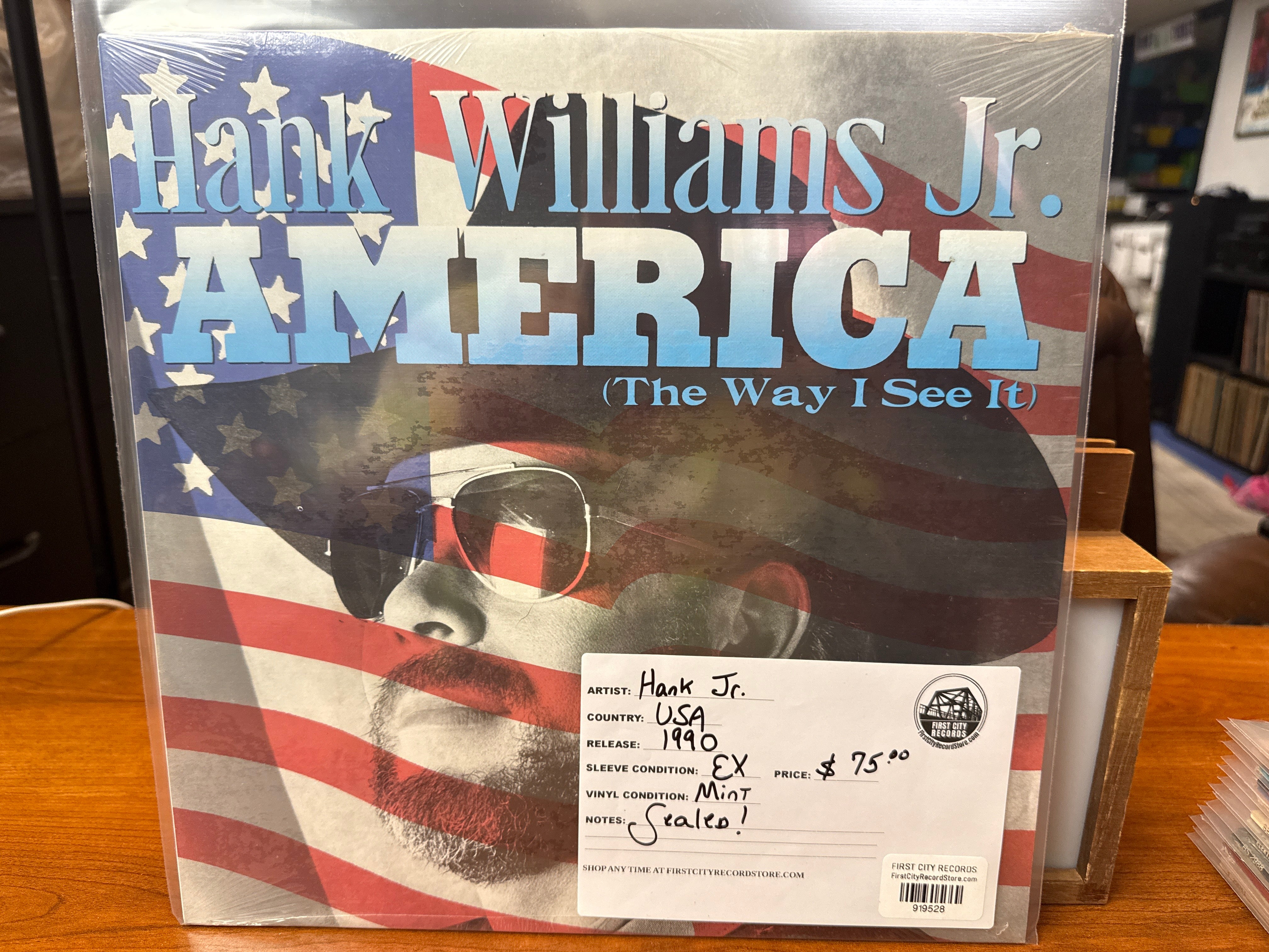Hank Williams Jr - America: The Way I See It (1990, Sealed, USED)