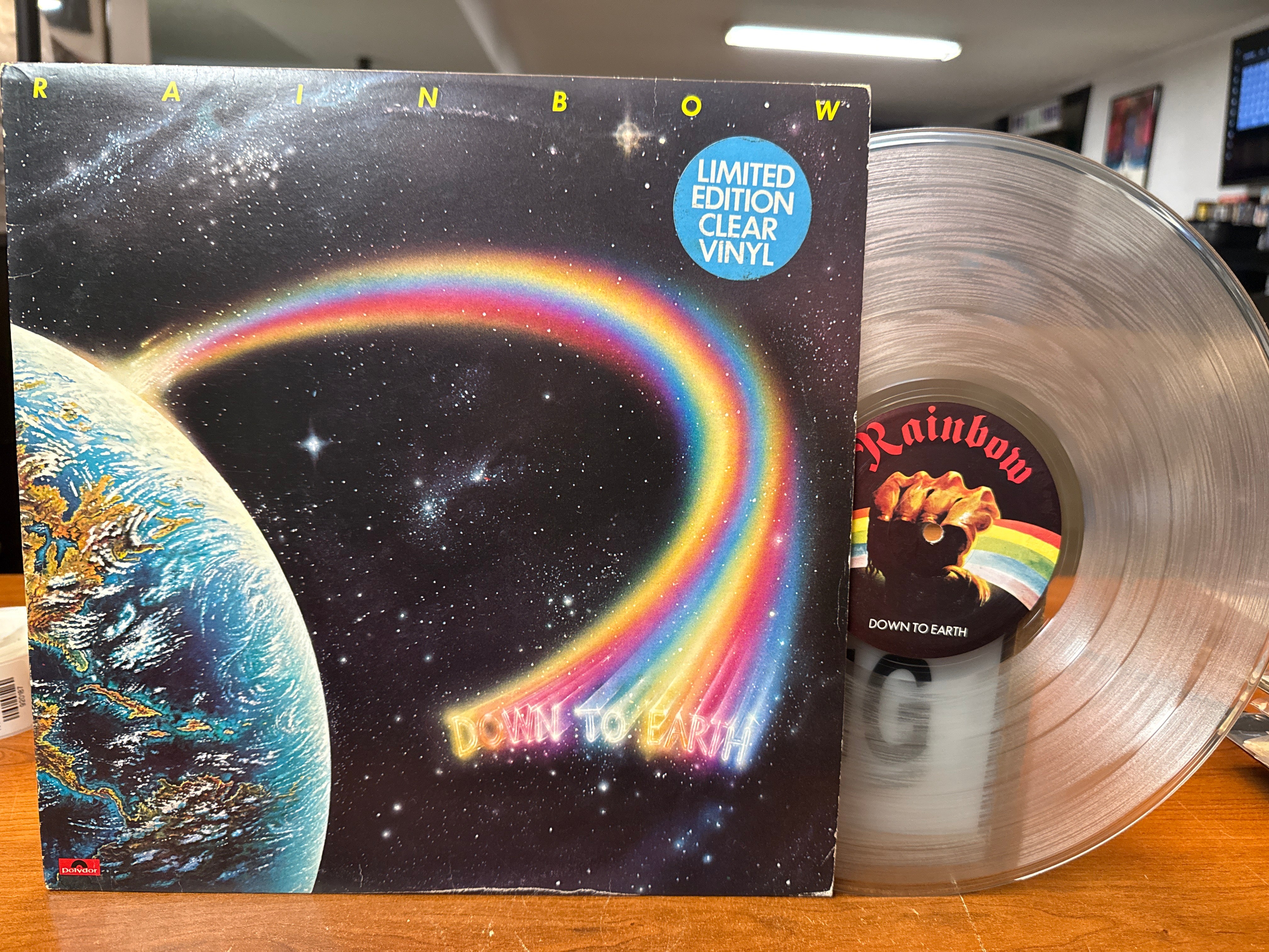 Rainbow - Down To Earth (1979, U.K. Press, Clear Vinyl, USED)
