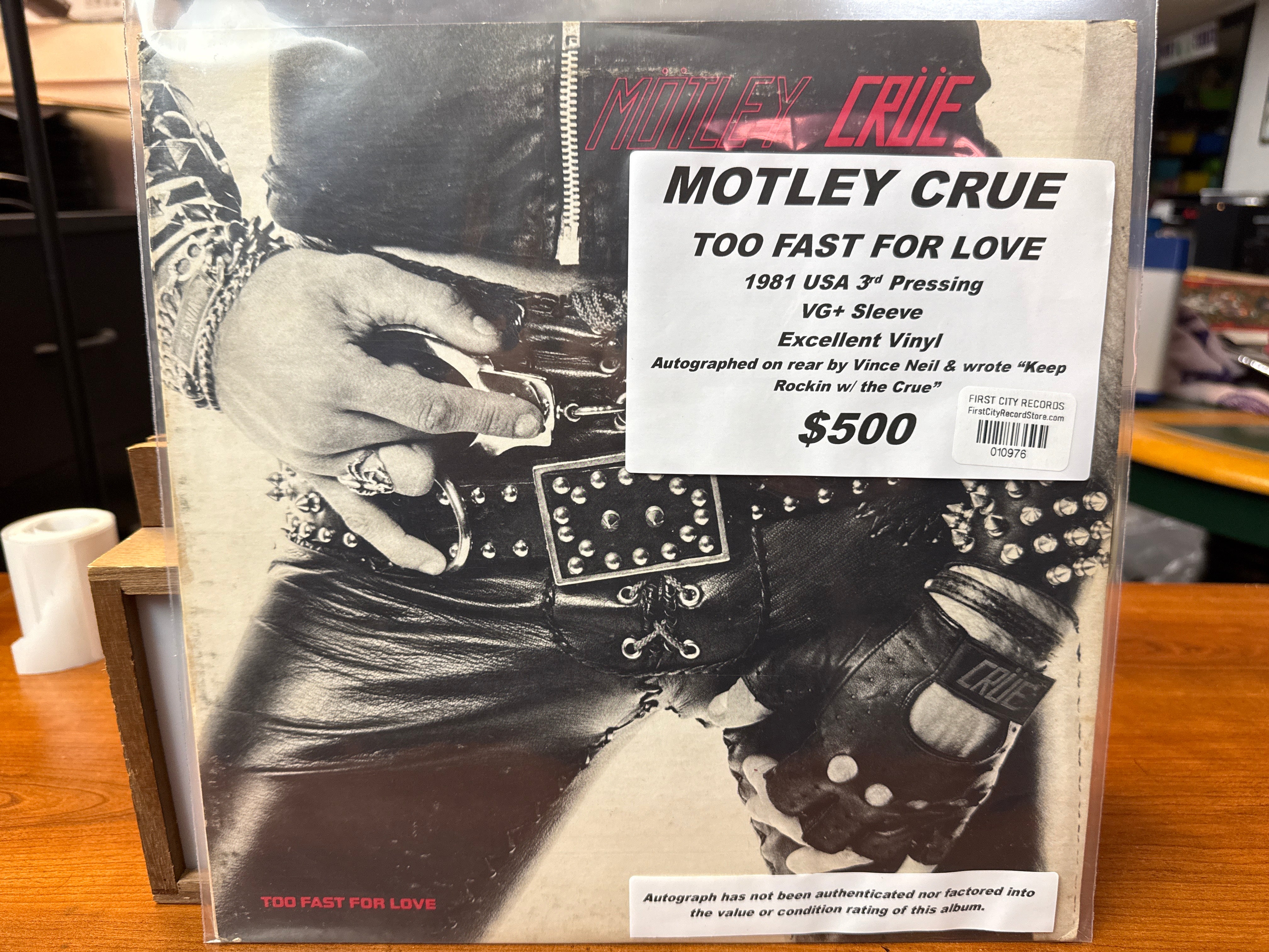Motley Crue - Too Fast For Love (1981, USED)