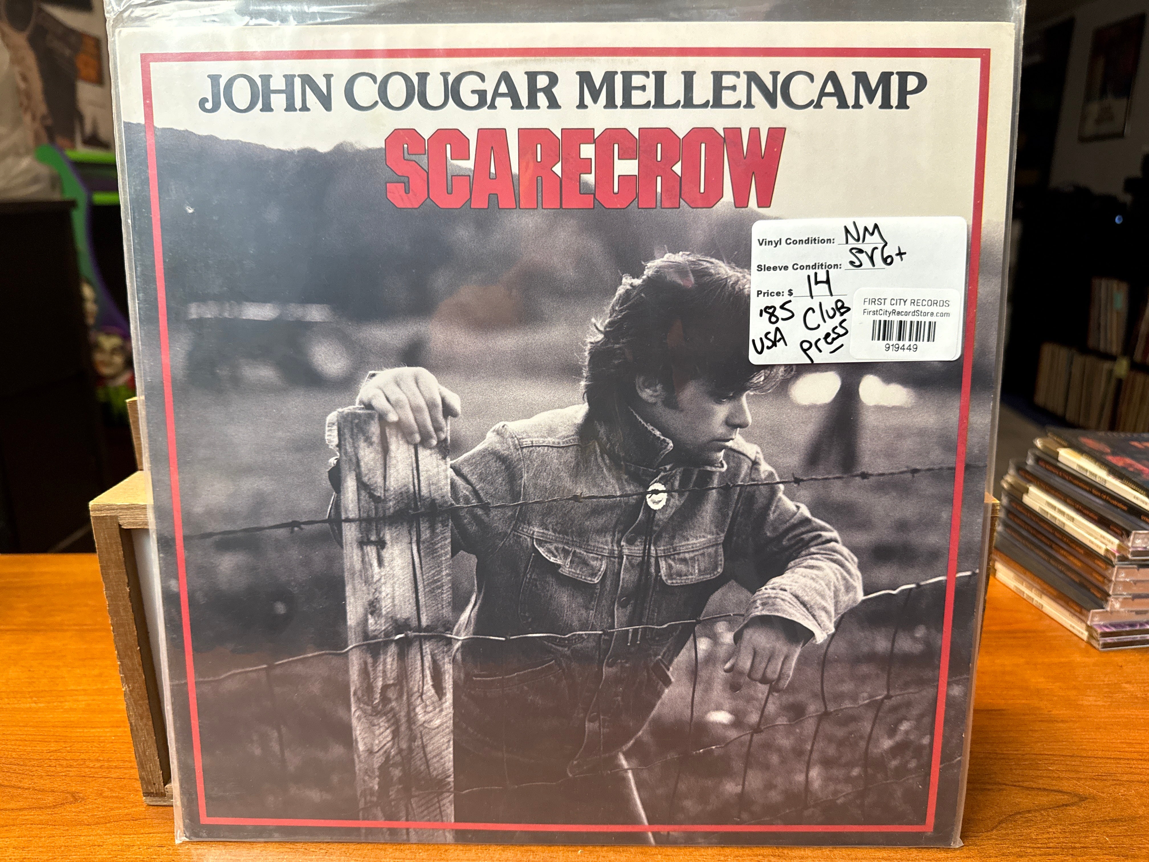 John Cougar Mellencamp - Scarecrow (1985, Club Press, USED)