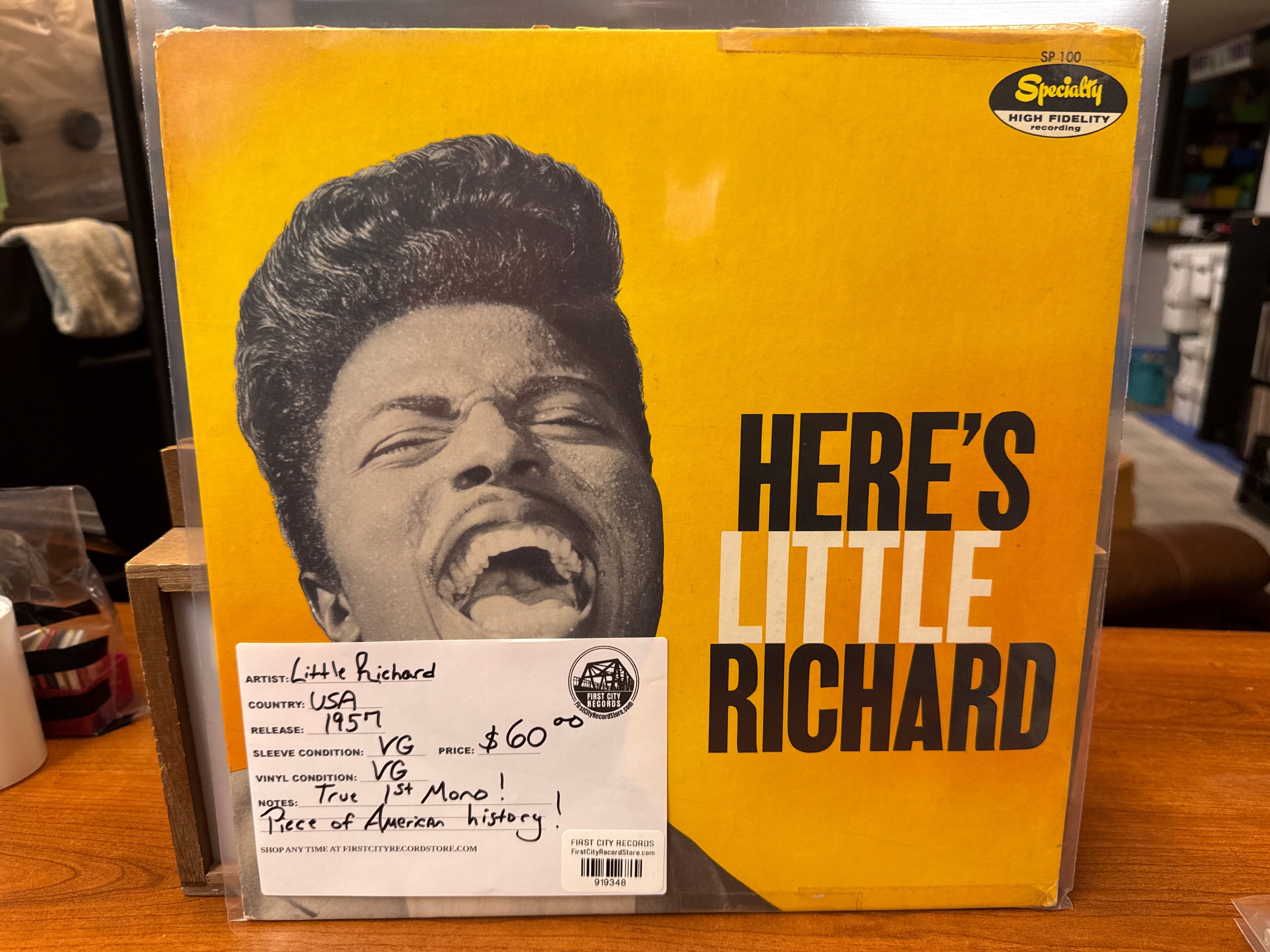 Little Richard - Here's Little Richard (1957, 1st Mono Pressing, USED)