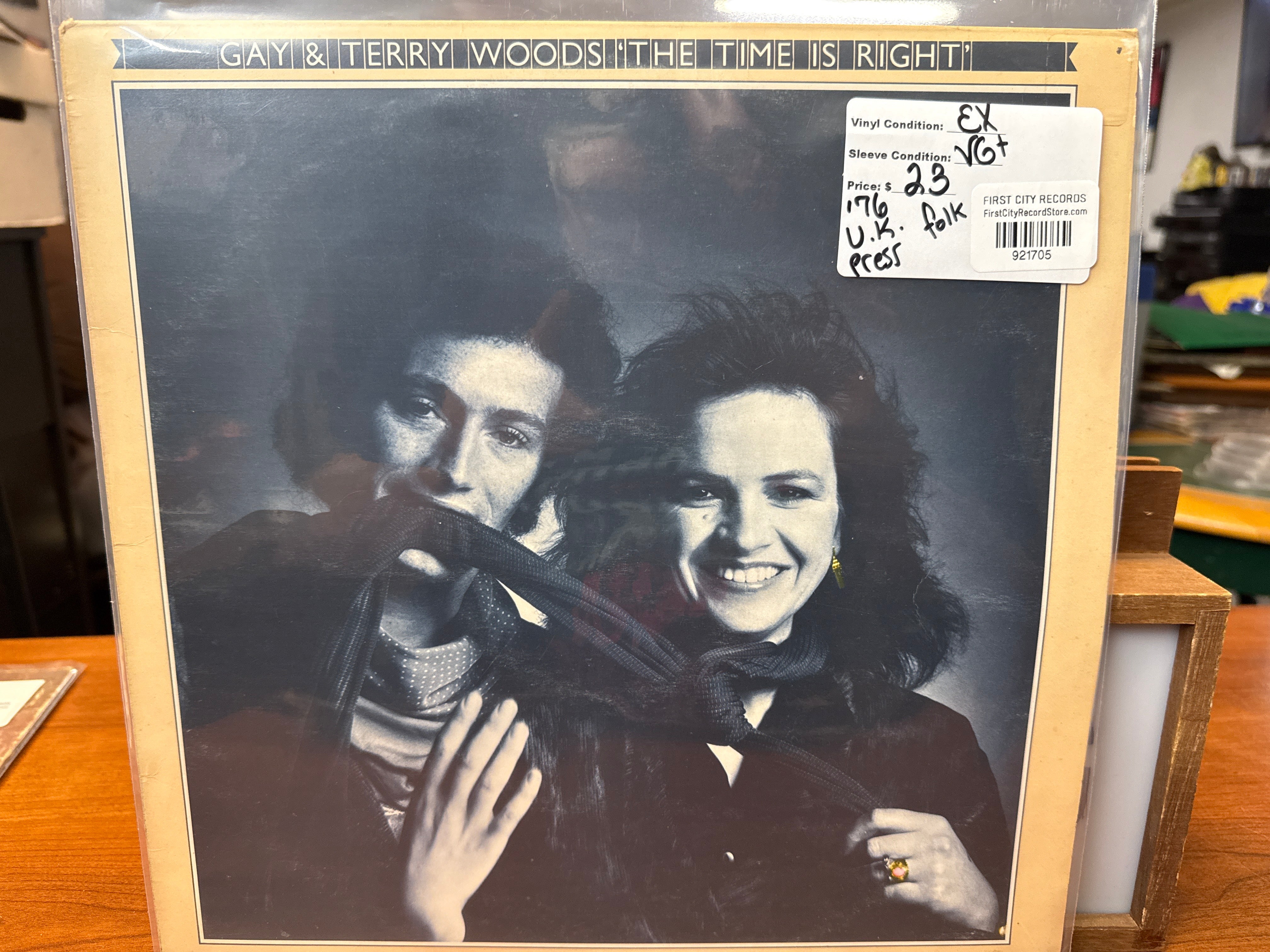 Gay & Terry Woods - The Time Is Right (U.K. Press, USED)