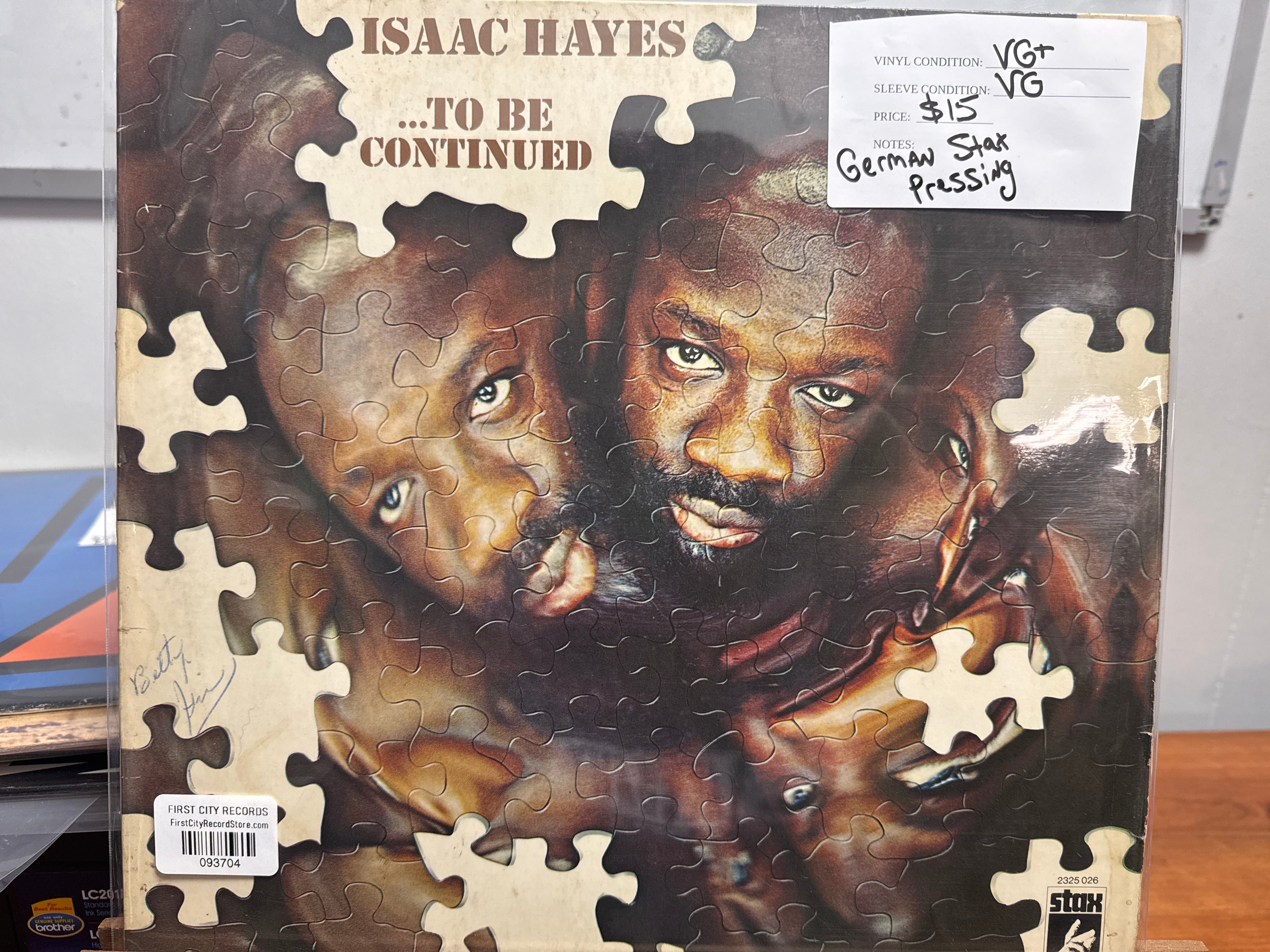 Isaac Hayes - To Be Continued (German Pressing, USED)