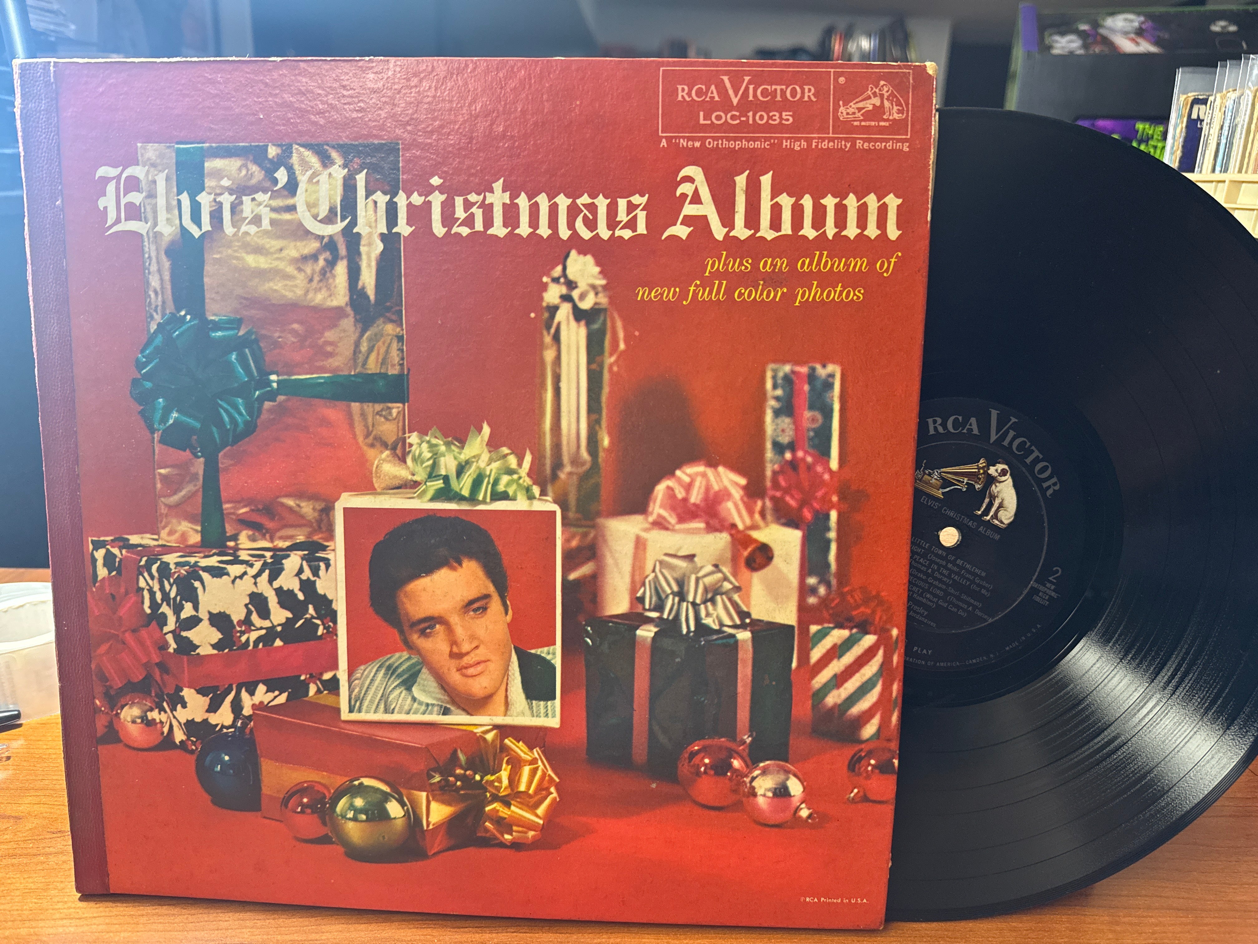Elvis Presley - Elvis' Christmas (1957, 1st Pressing, USED)