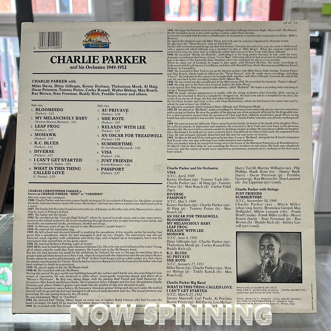 Charlie Parker and his Orchestra 1949-1952