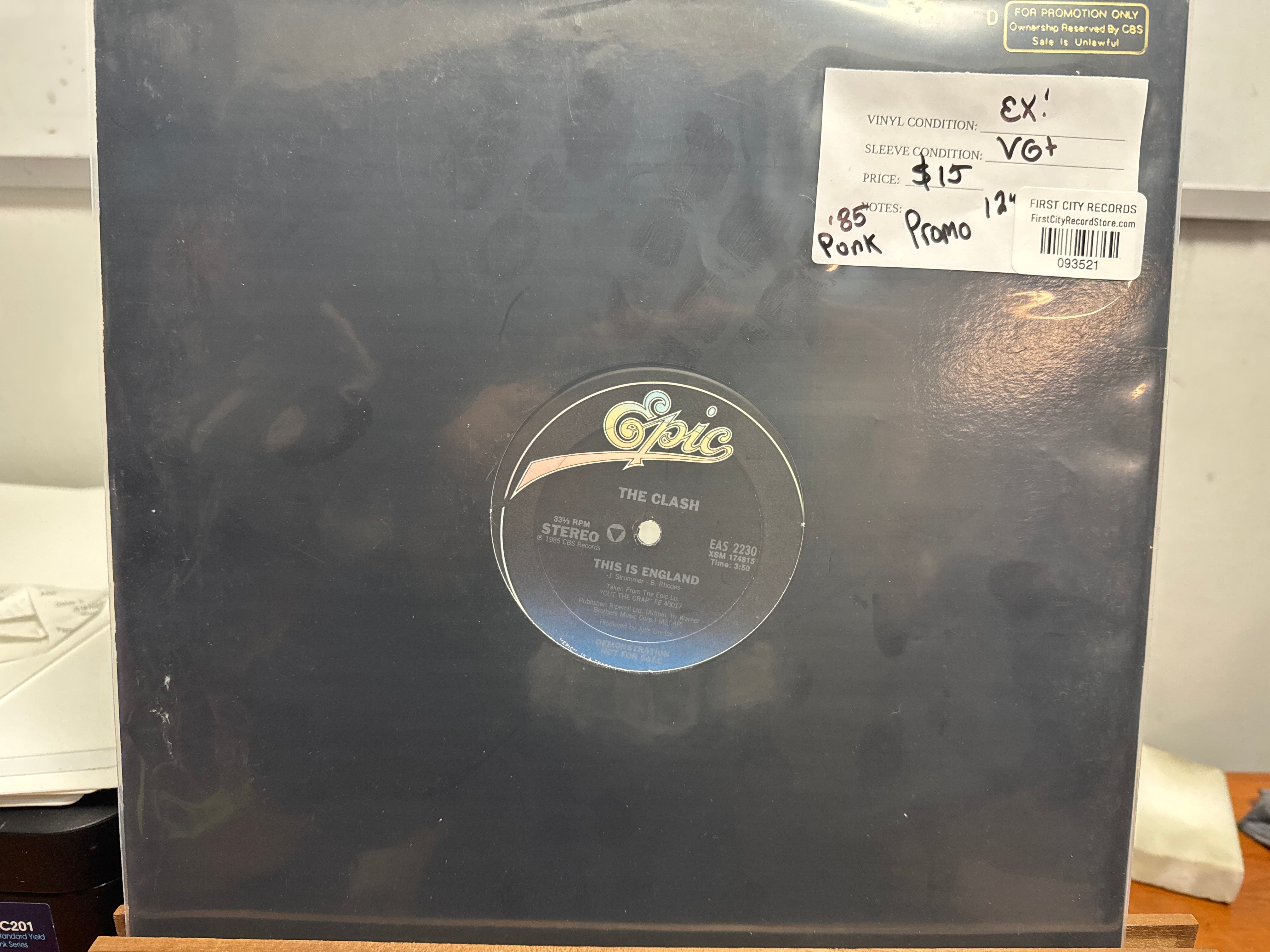 The Clash - This Is England 12" Single (Promo, USED)