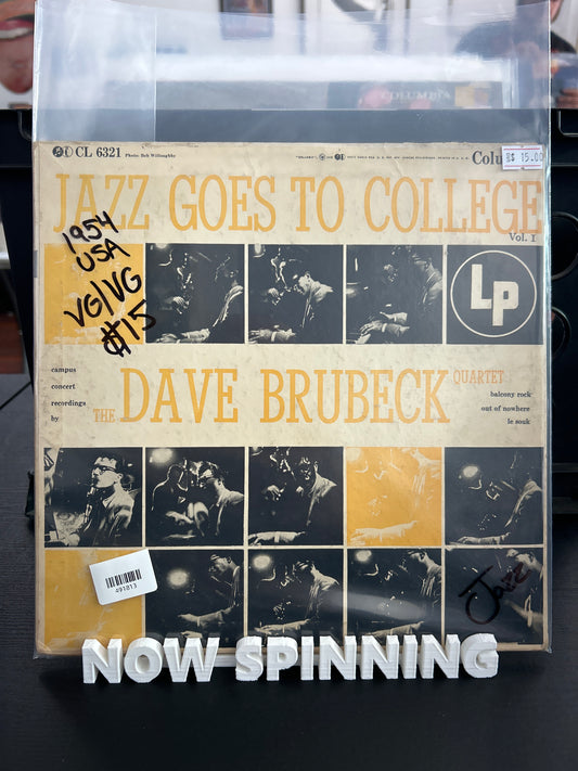 The Dave Brubeck Quartet - Jazz Goes To College : VG/VG 1954 USA