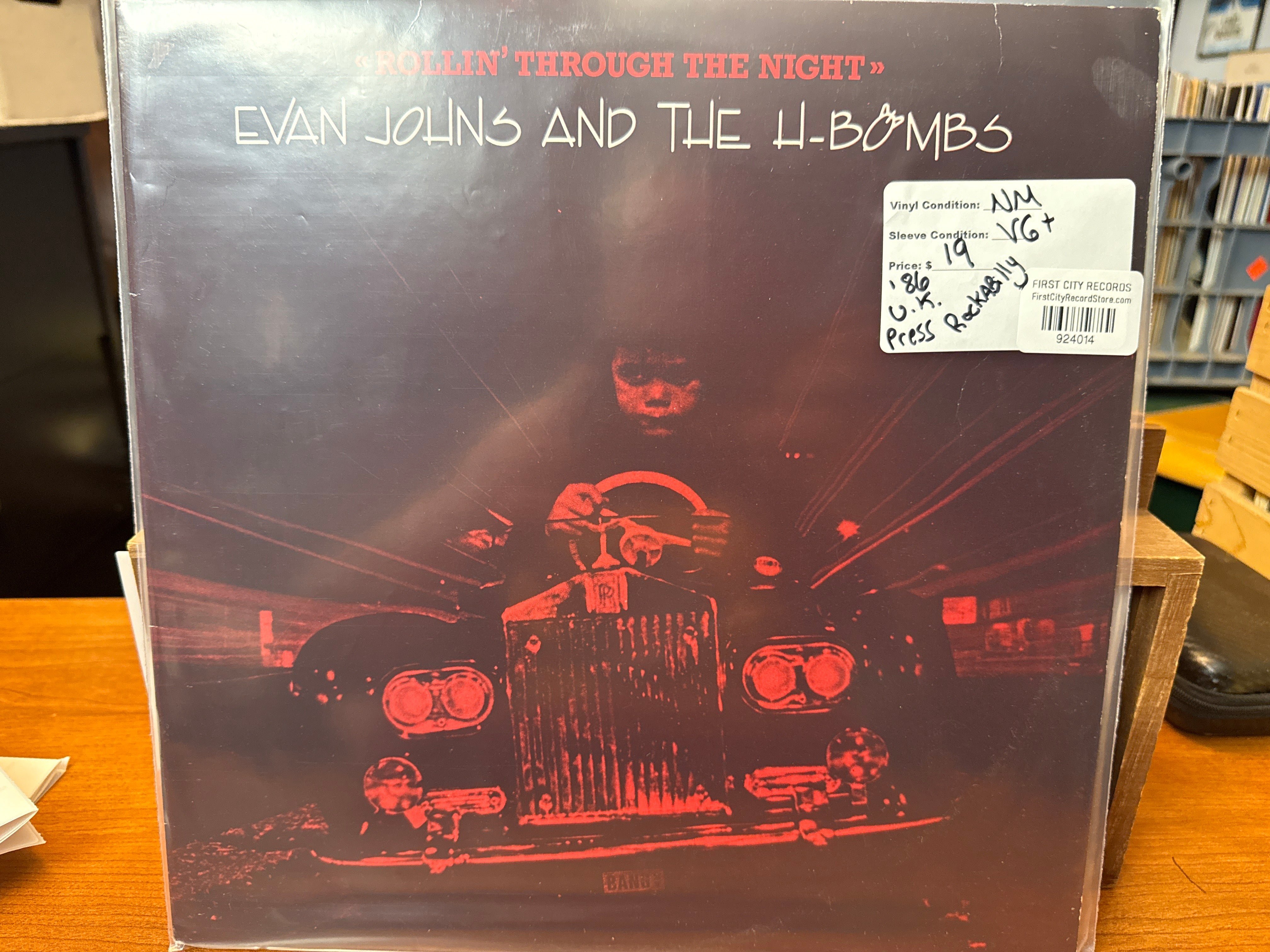 Evan Johns and the H Bombs - Rollin' Through The Night (U.K., USED)