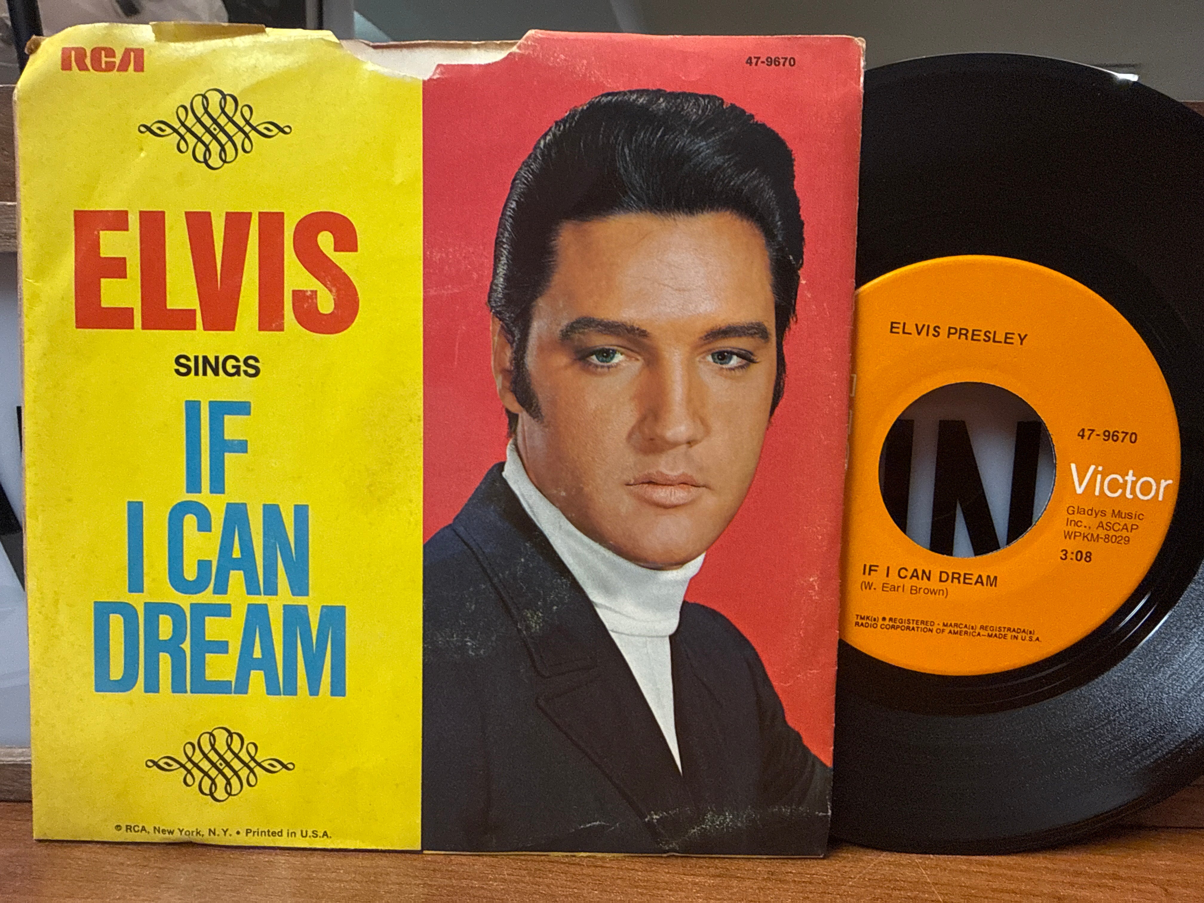 Elvis Presley - Elvis Sings If I Can Dream (7 inch)