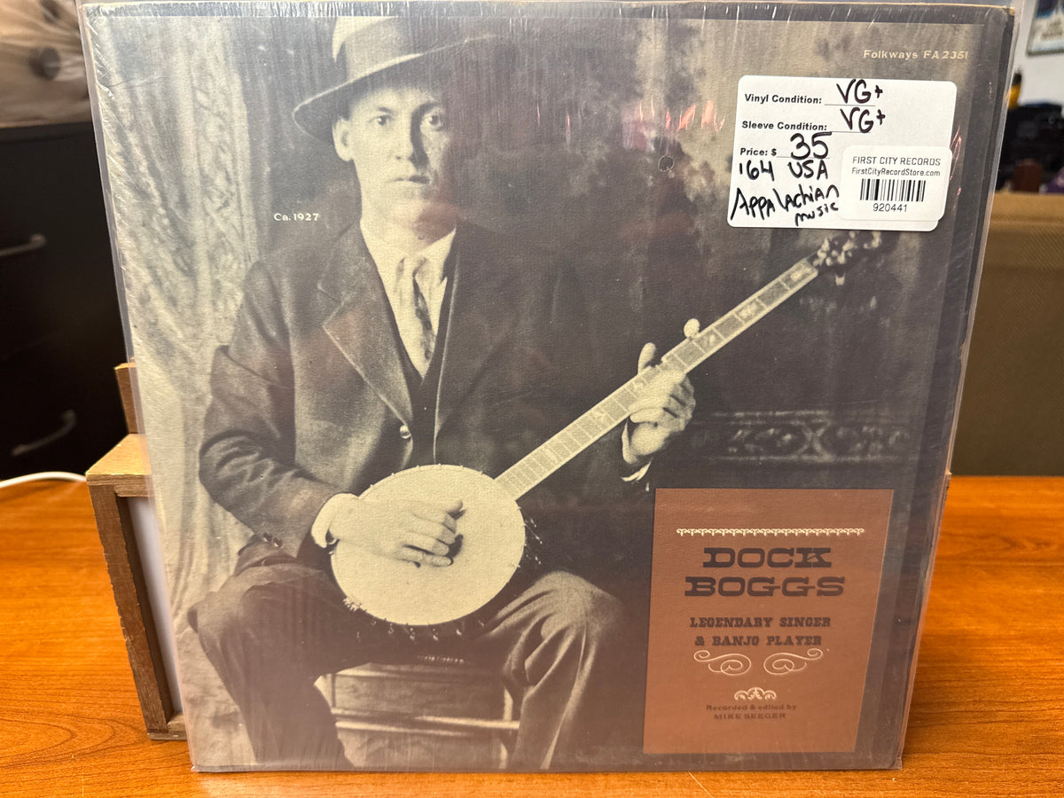 Dock Boggs - Legendary Singer & Banjo Player (1964, USED)