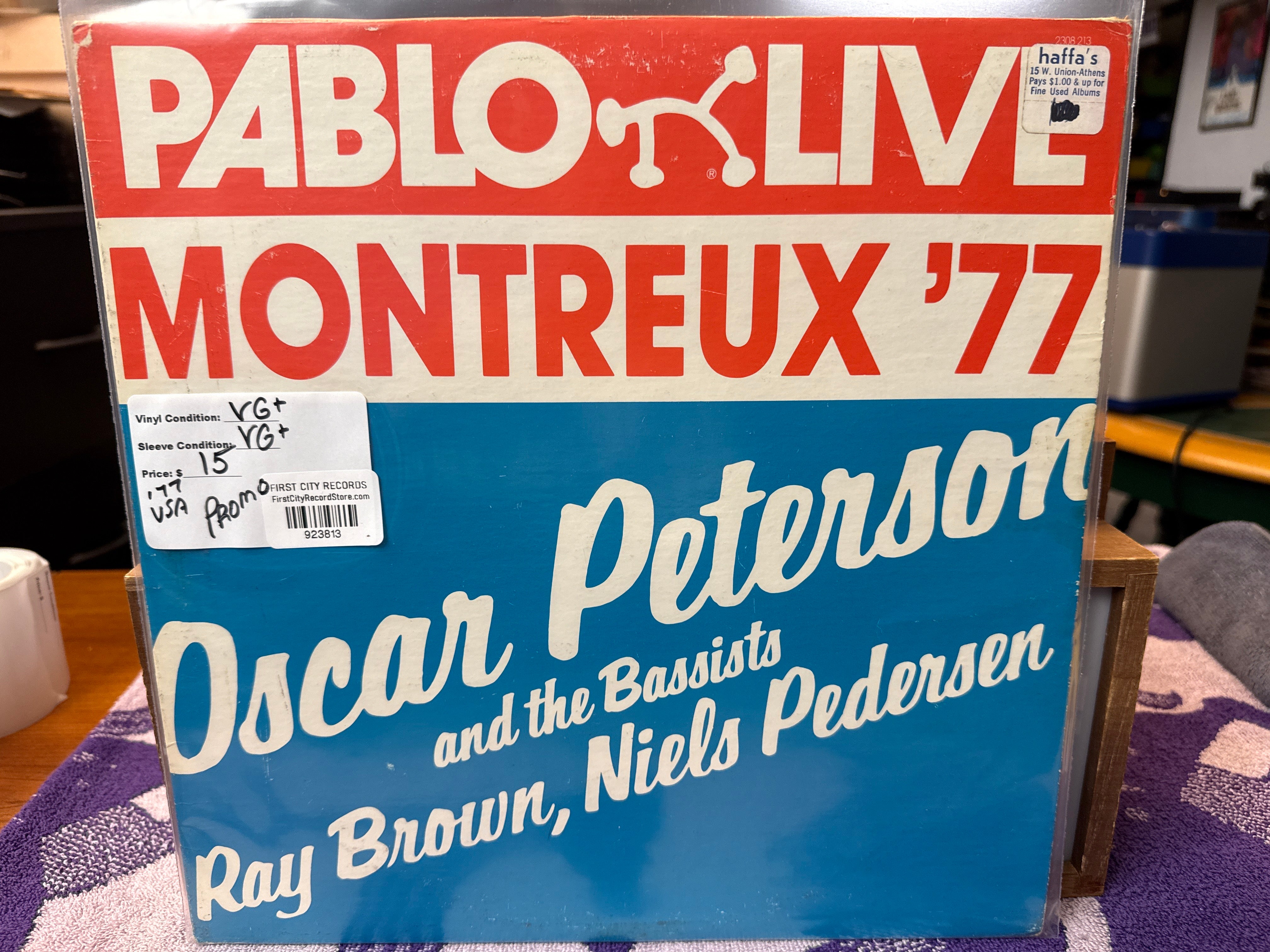 Oscar Peterson and the Bassists - Pablo Live Montreux 77 (1977, Promo, USED)