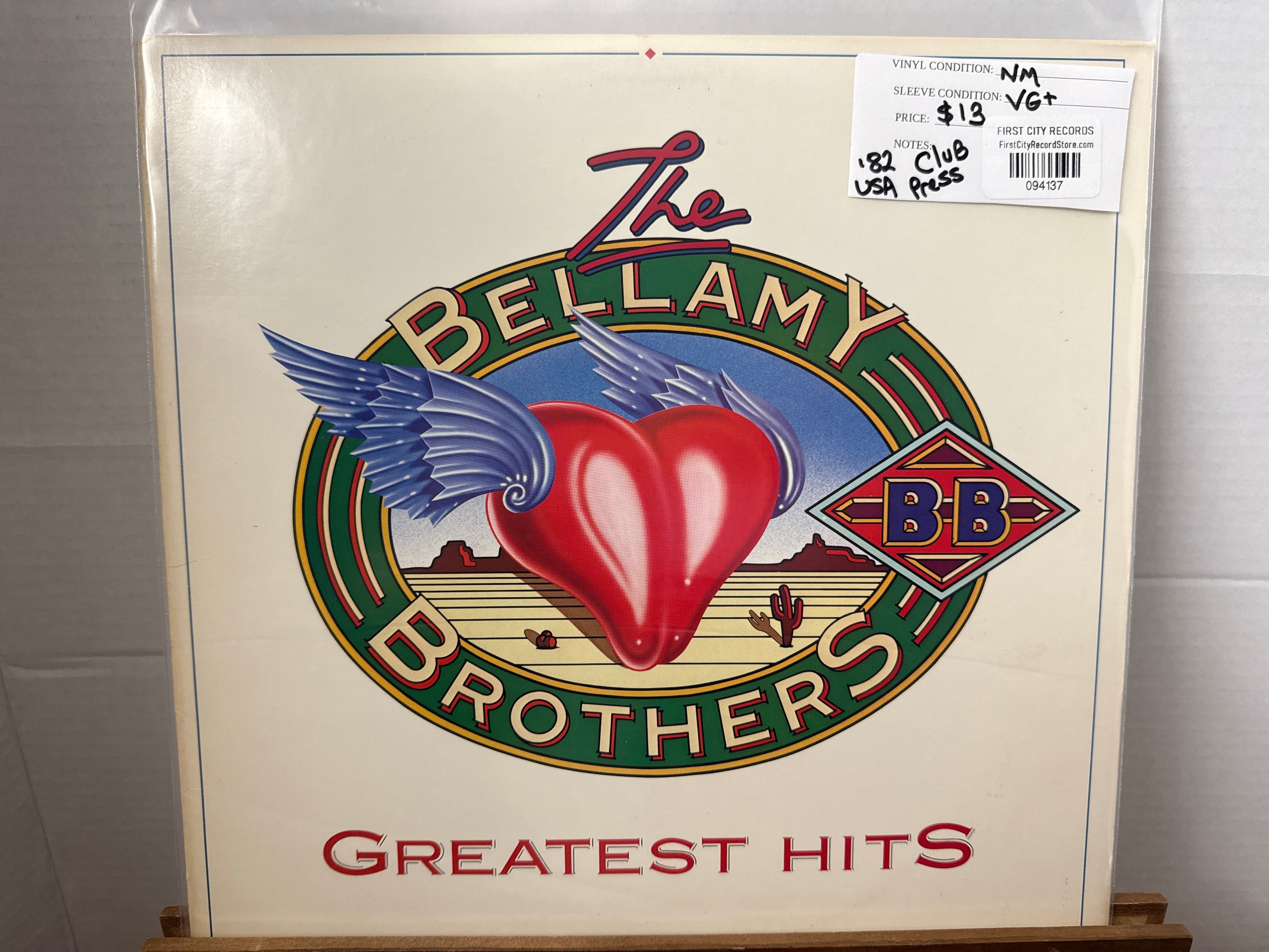 The Bellamy Brothers - Greatest Hits (1982 Club Pressing, USED)