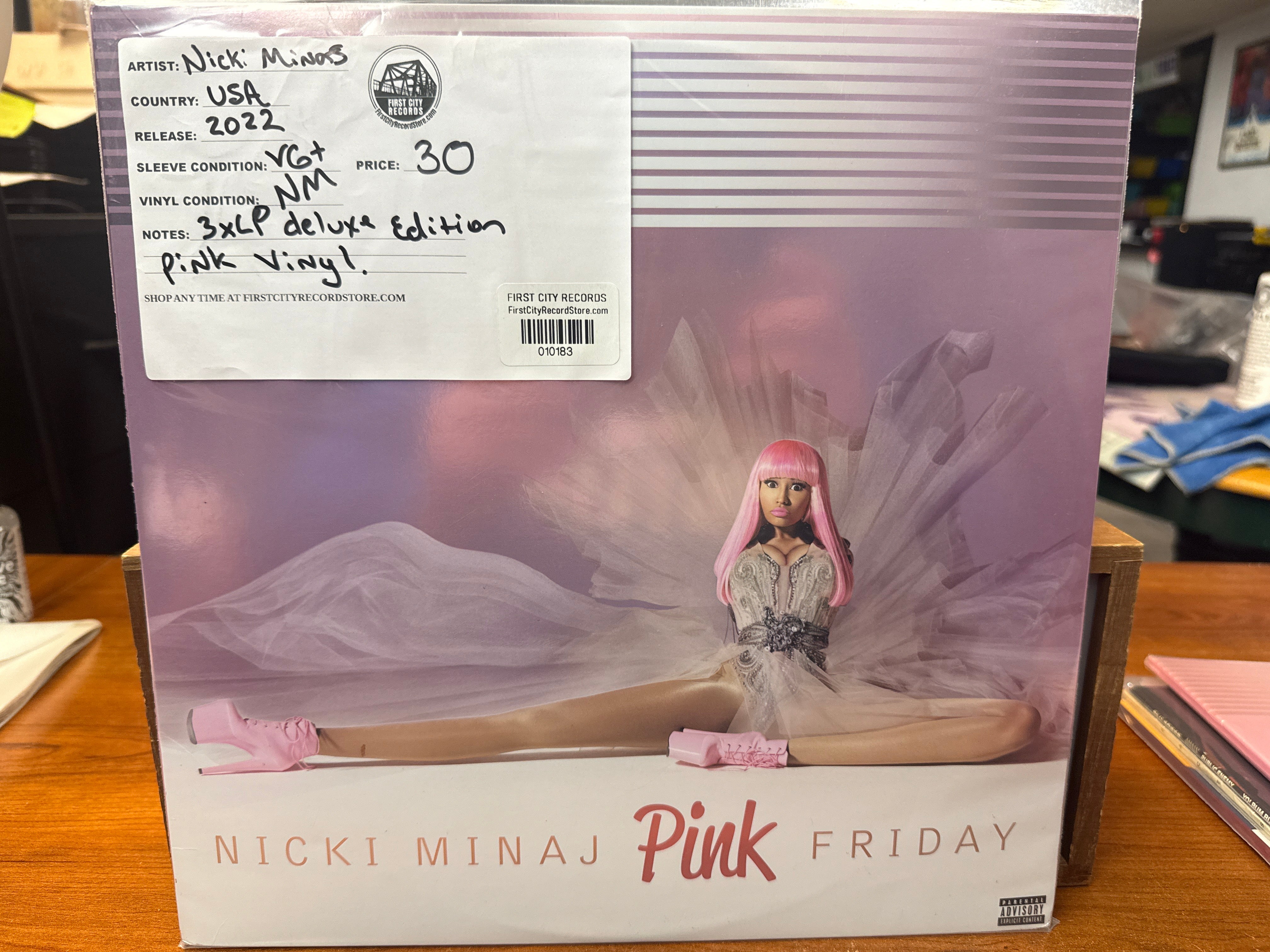 Nicki Minaj – Pink Friday (2022, Deluxe Edition, Pink Vinyl, USED)