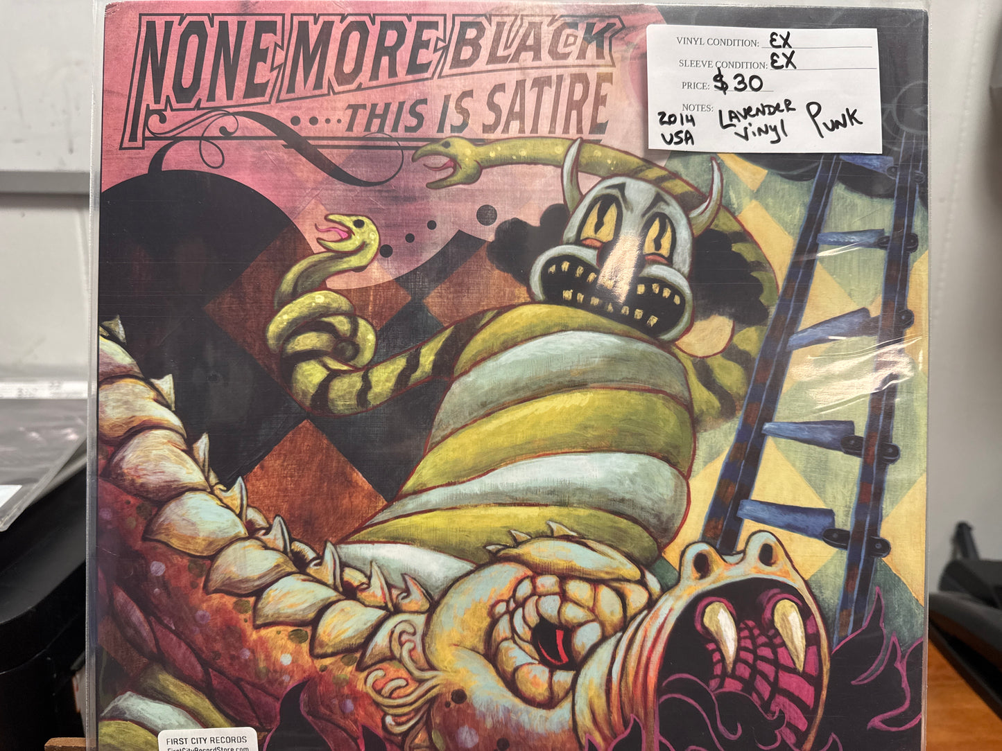 None More Black - This Is Satire (Lavender Vinyl, USED)