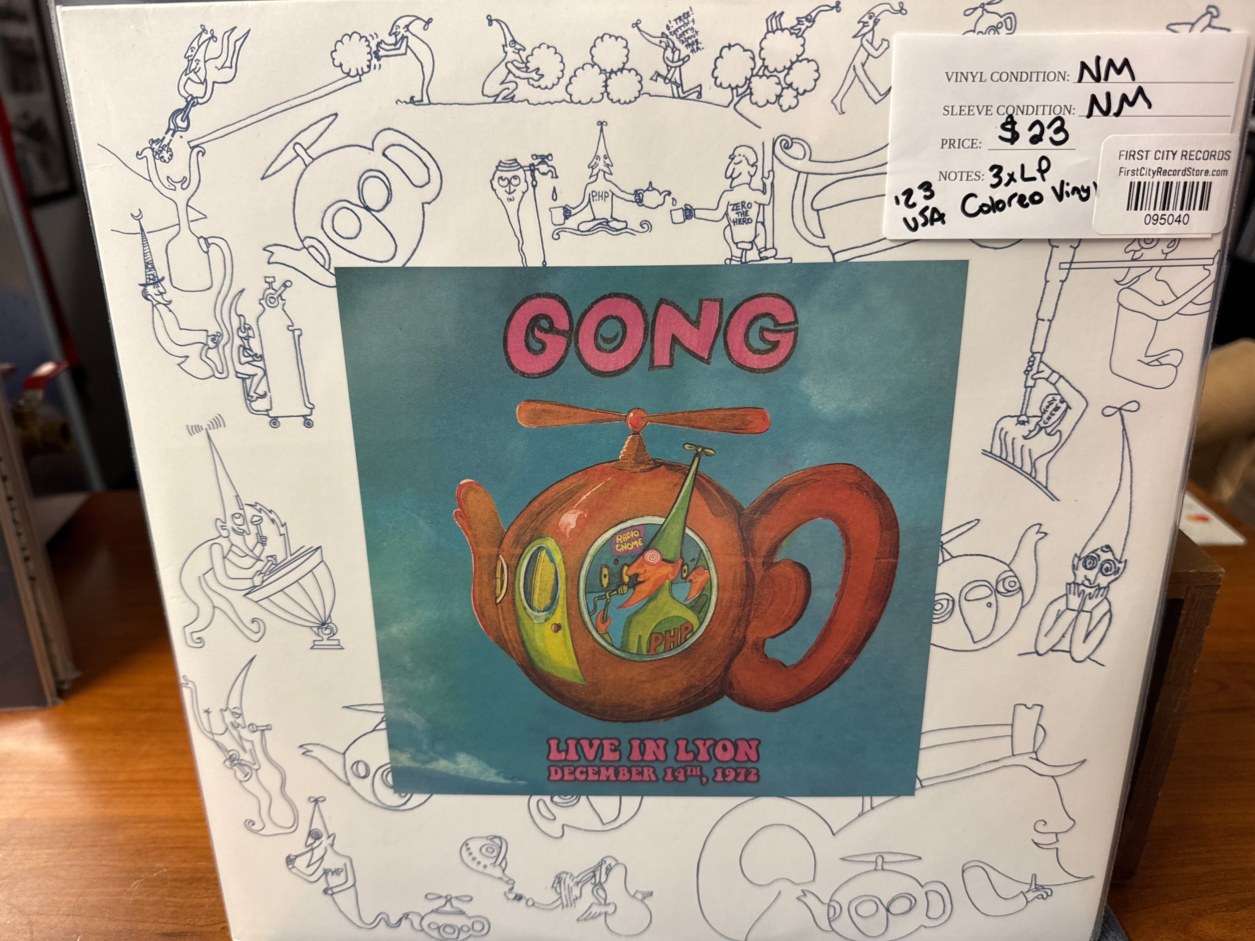 Gong - Live in Lyon (2023 3xLP Colored Vinyl, USED)
