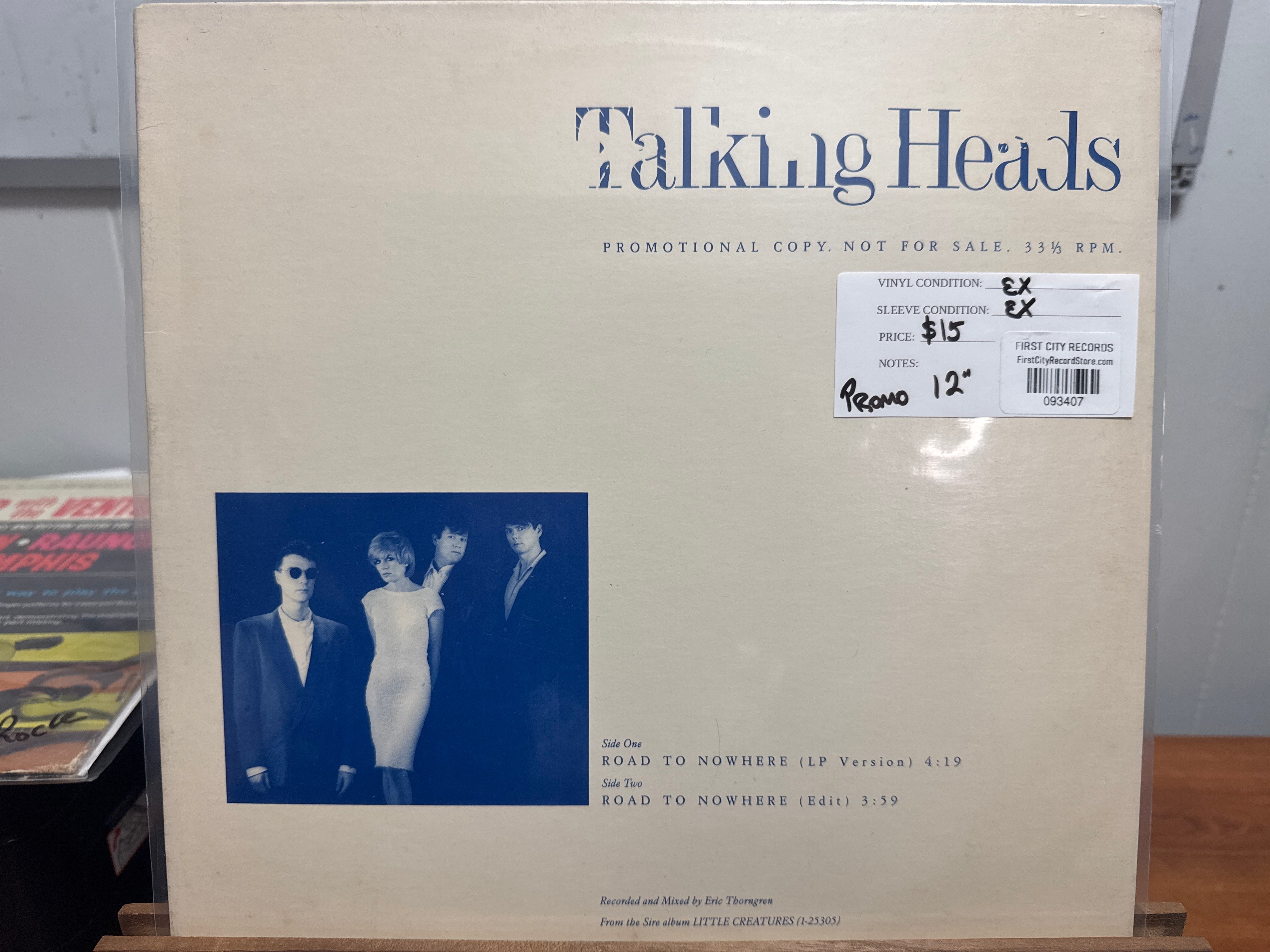 Talking Heads - Road To Nowhere (Promo 12", USED)