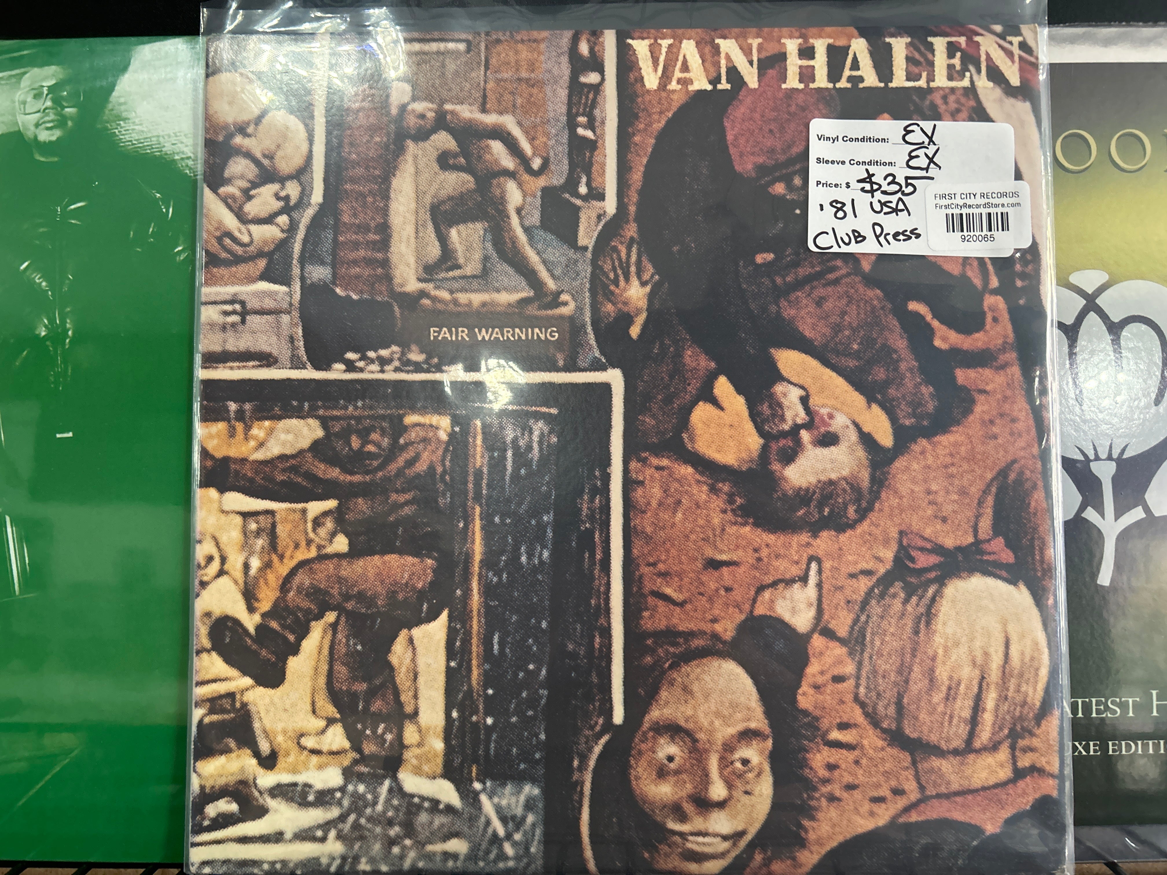 Van Halen - Fair Warning (1981, Club Press, USED)