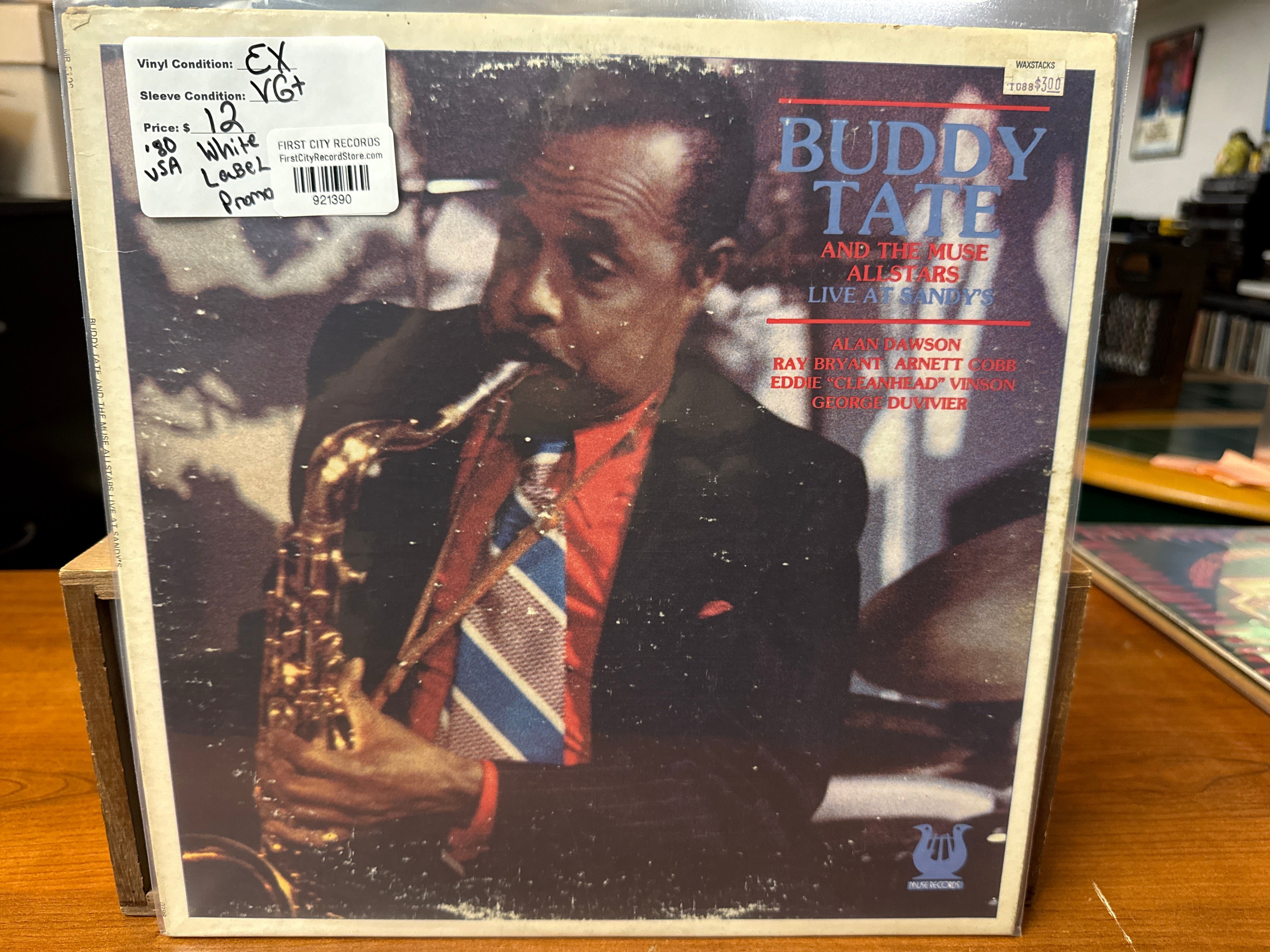 Buddy Tate and the Muse All Stars - Live at Sandy's (1980, White Label Promo, USED)