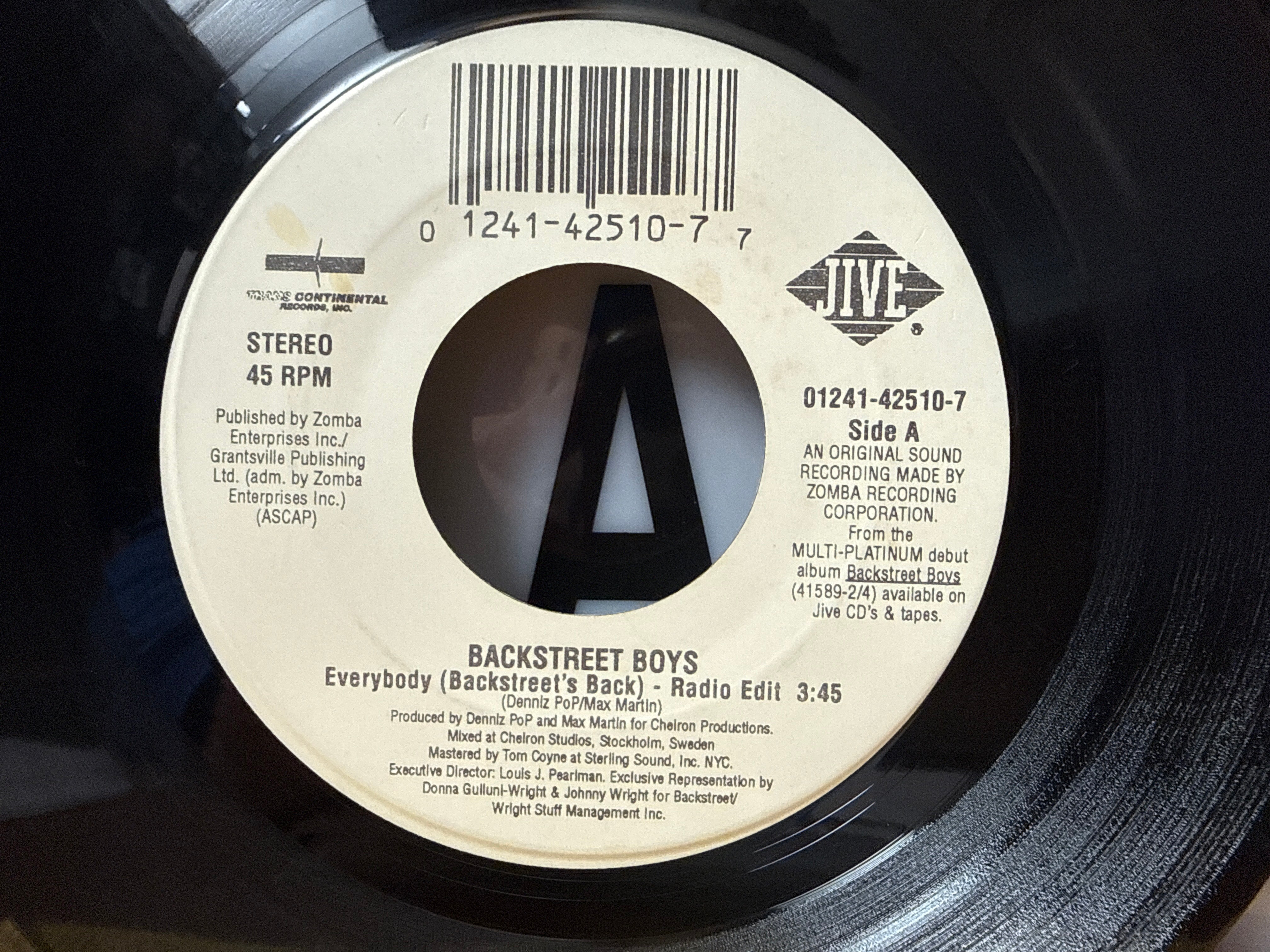 Backstreet Boys - Everybody/As Long As You Love Me (1997, 7")