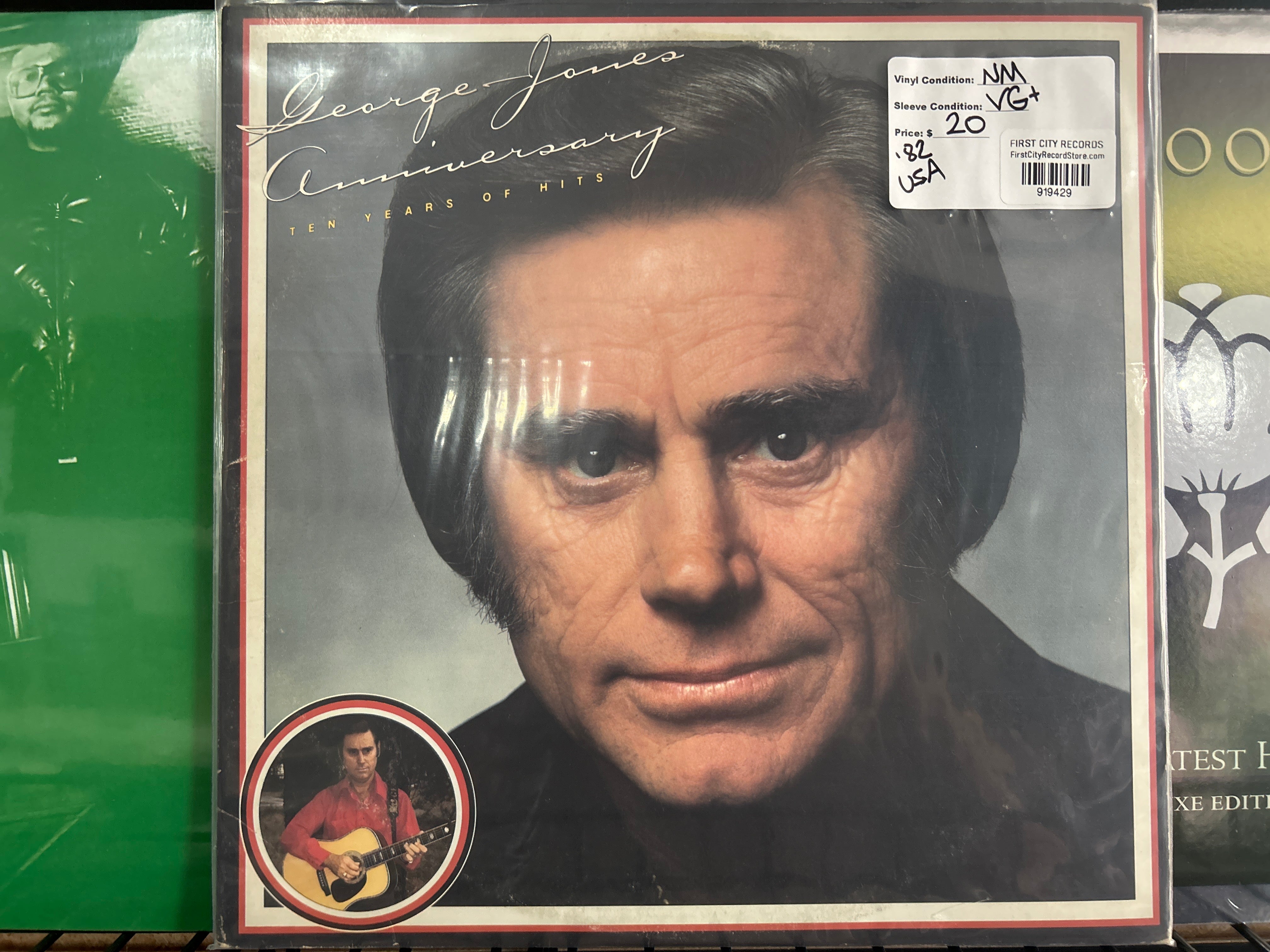 George Jones - Anniversary:  Ten Years of Hits (1982, USED)