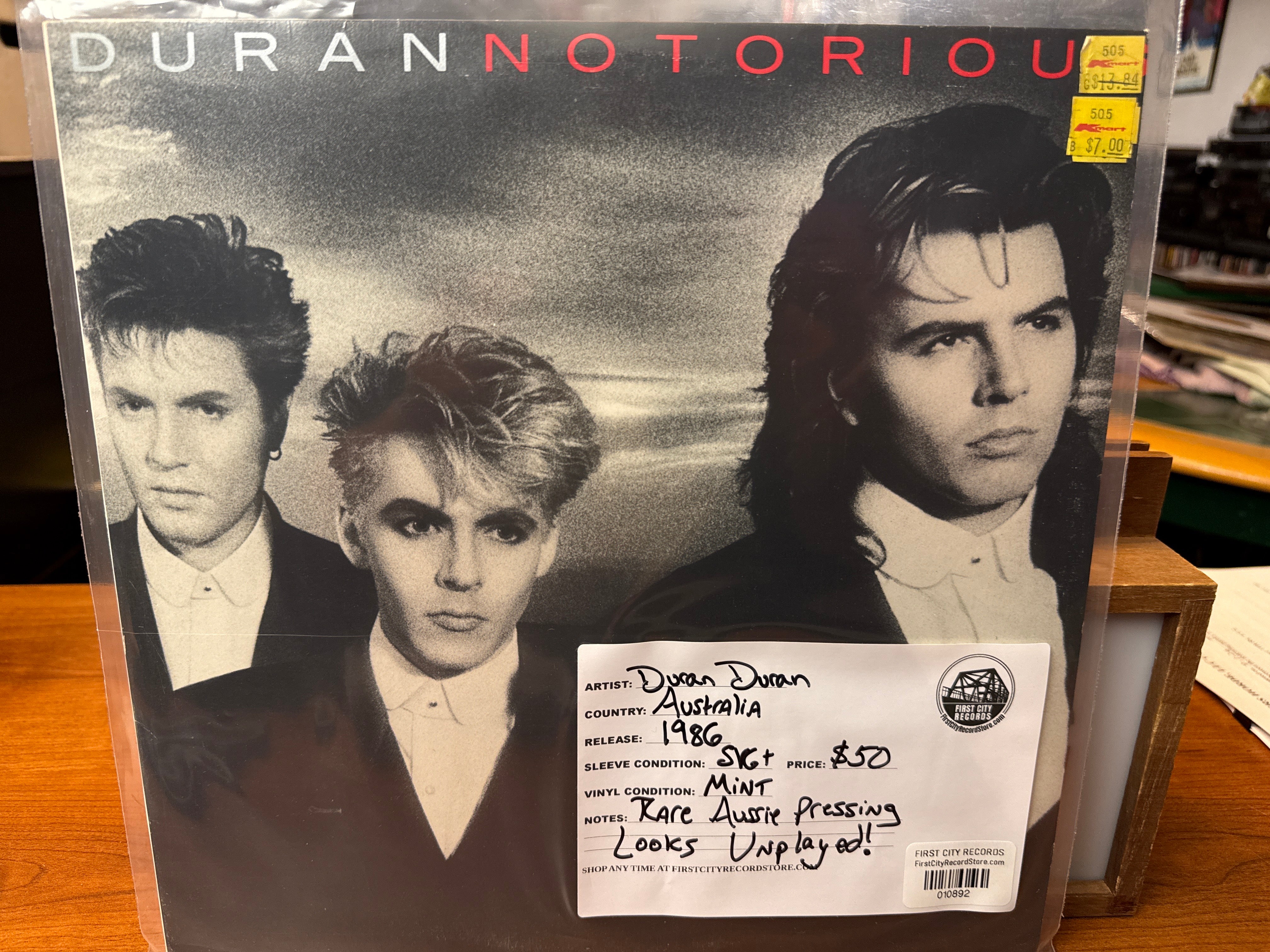 Duran Duran - Notorious (1986, Australian Pressing, USED)