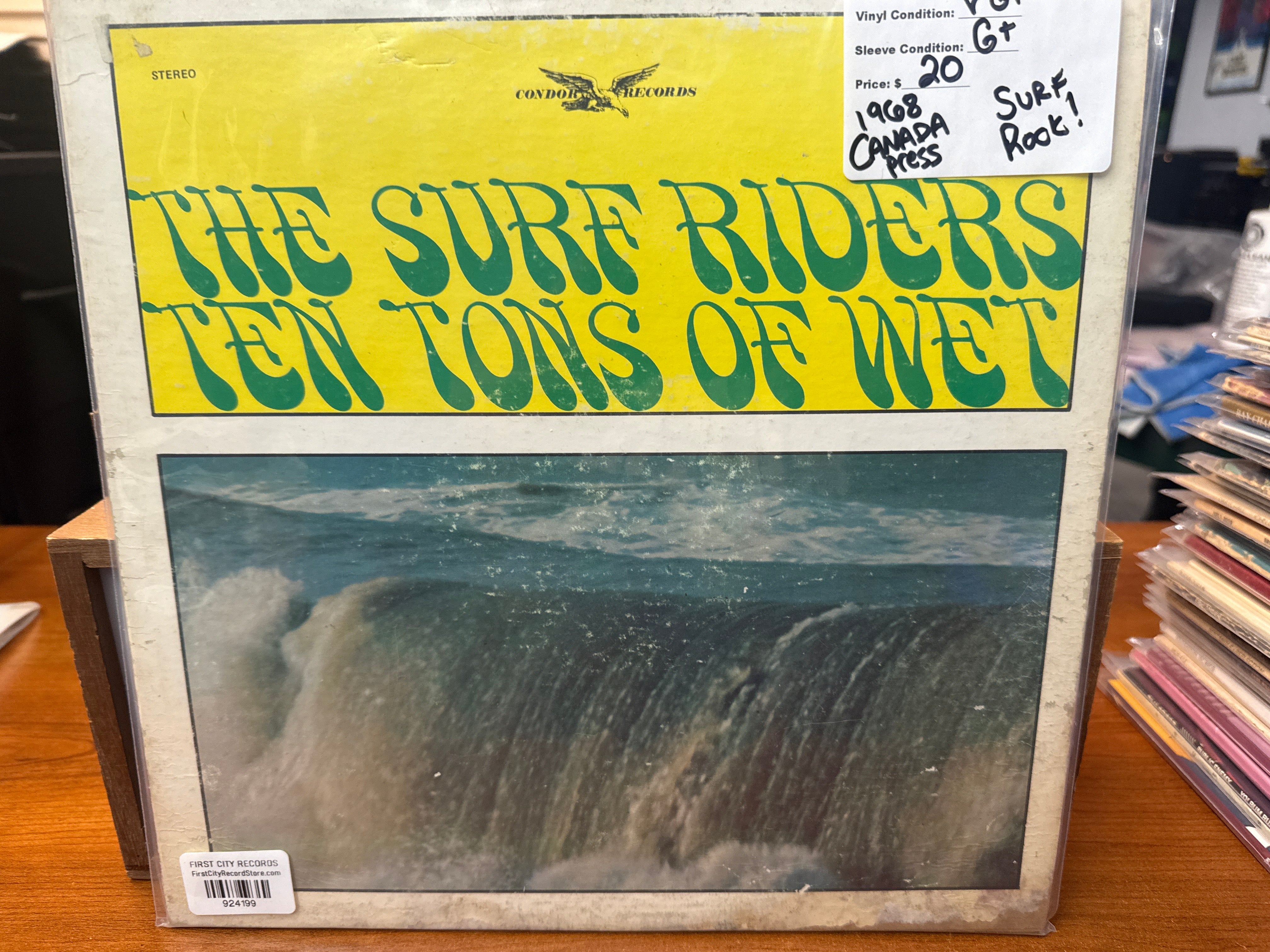 Surf Riders - Ten Tons of Wet (1968, Canadian Pressing, USED)