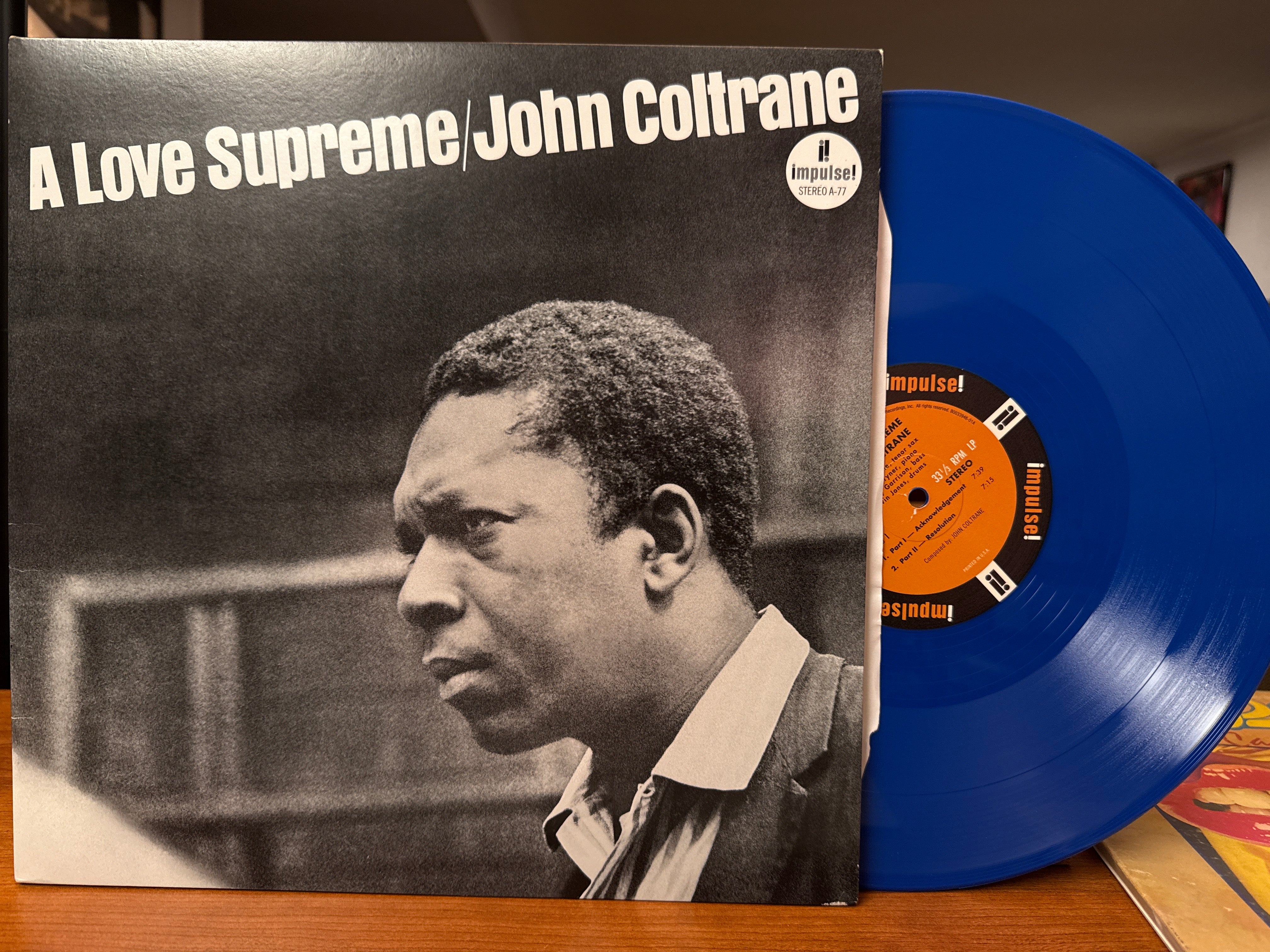 John Coltrane - A Love Supreme (2021, Blue Vinyl, USED)