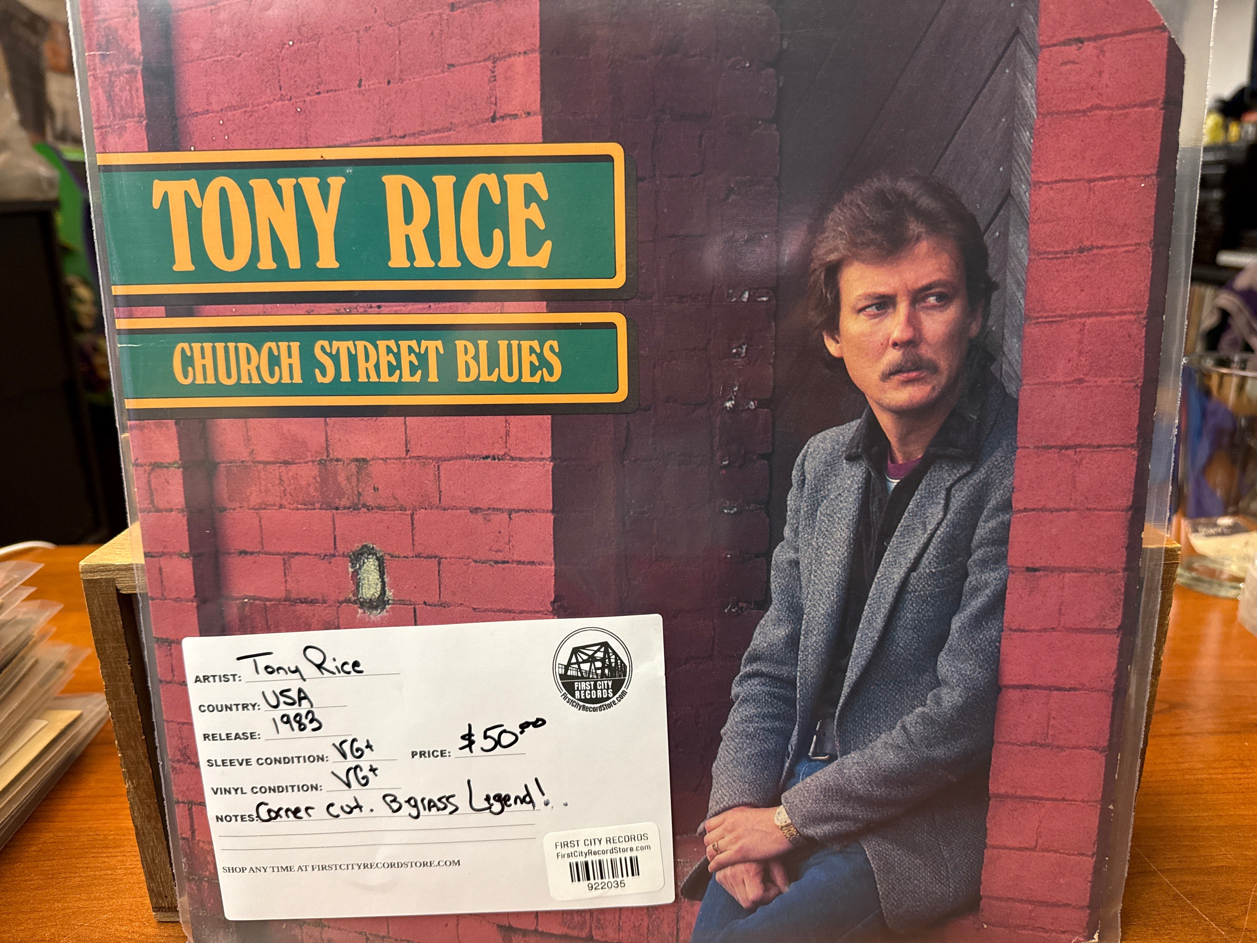 Tony Rice - Church Street Blues (1983, USED)